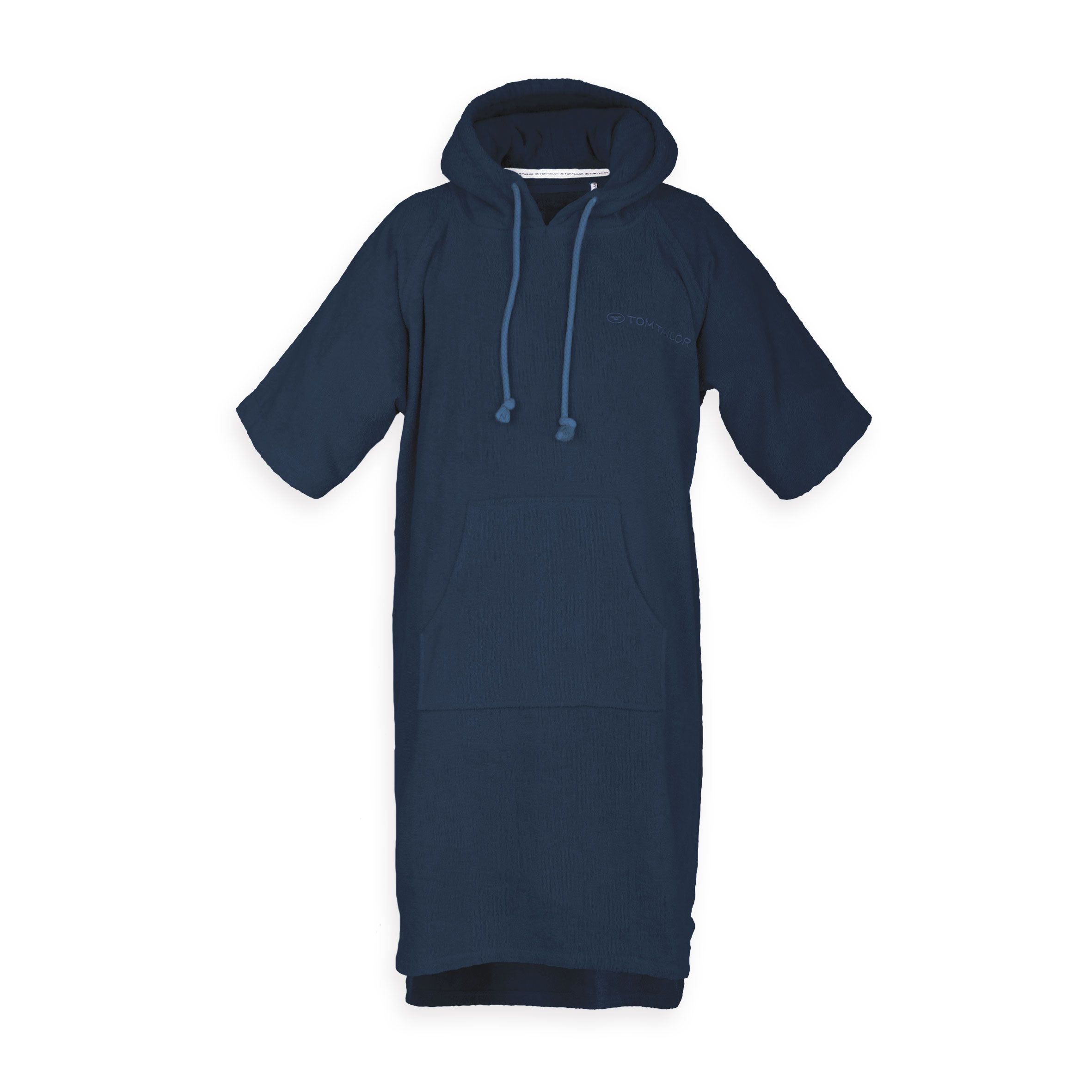 TOM TAILOR Surfponcho uni 100% Baumwolle Kapuze