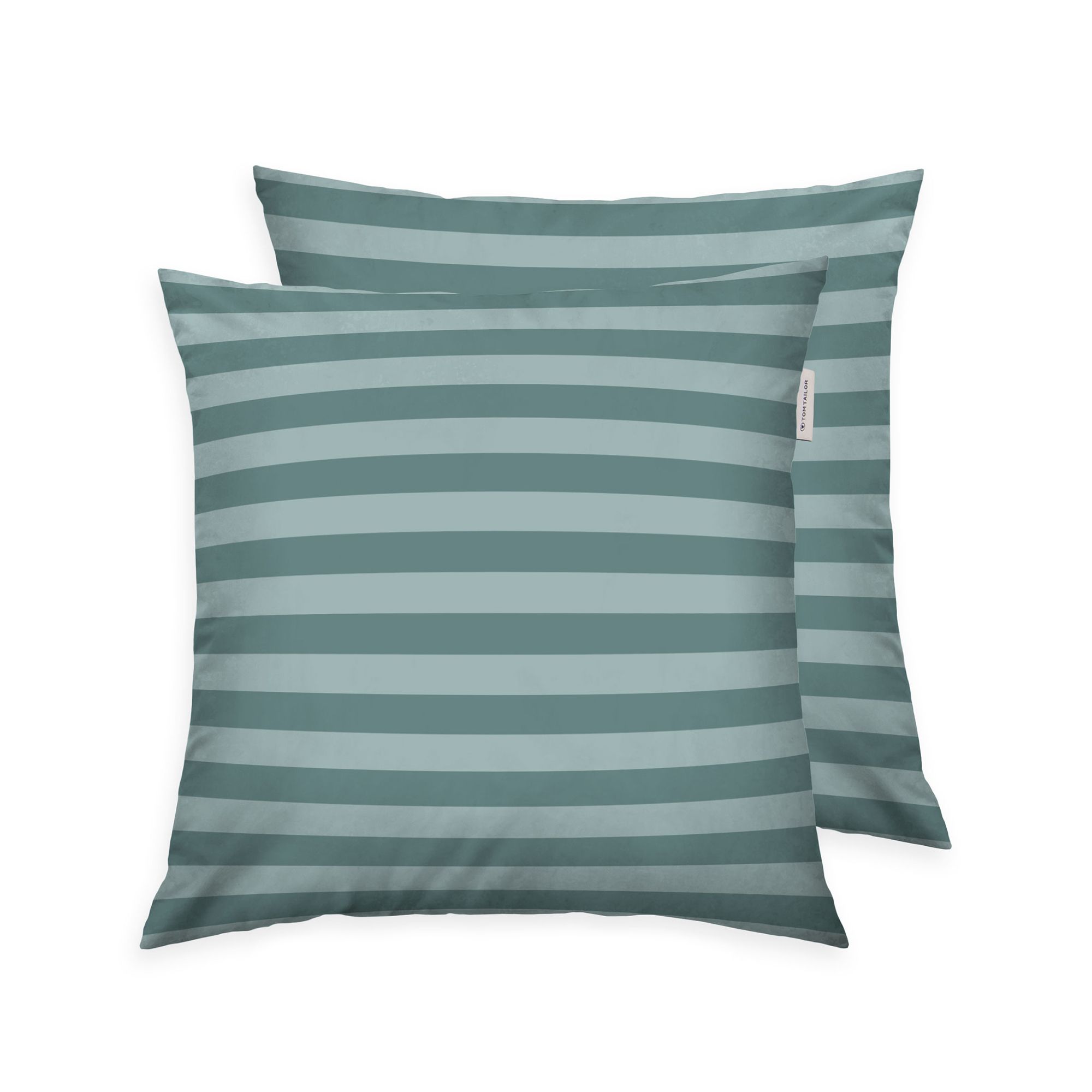 TOM TAILOR 1 Kissenhülle schmale Querstreifen Baumwoll Renforcé Größenauswahl