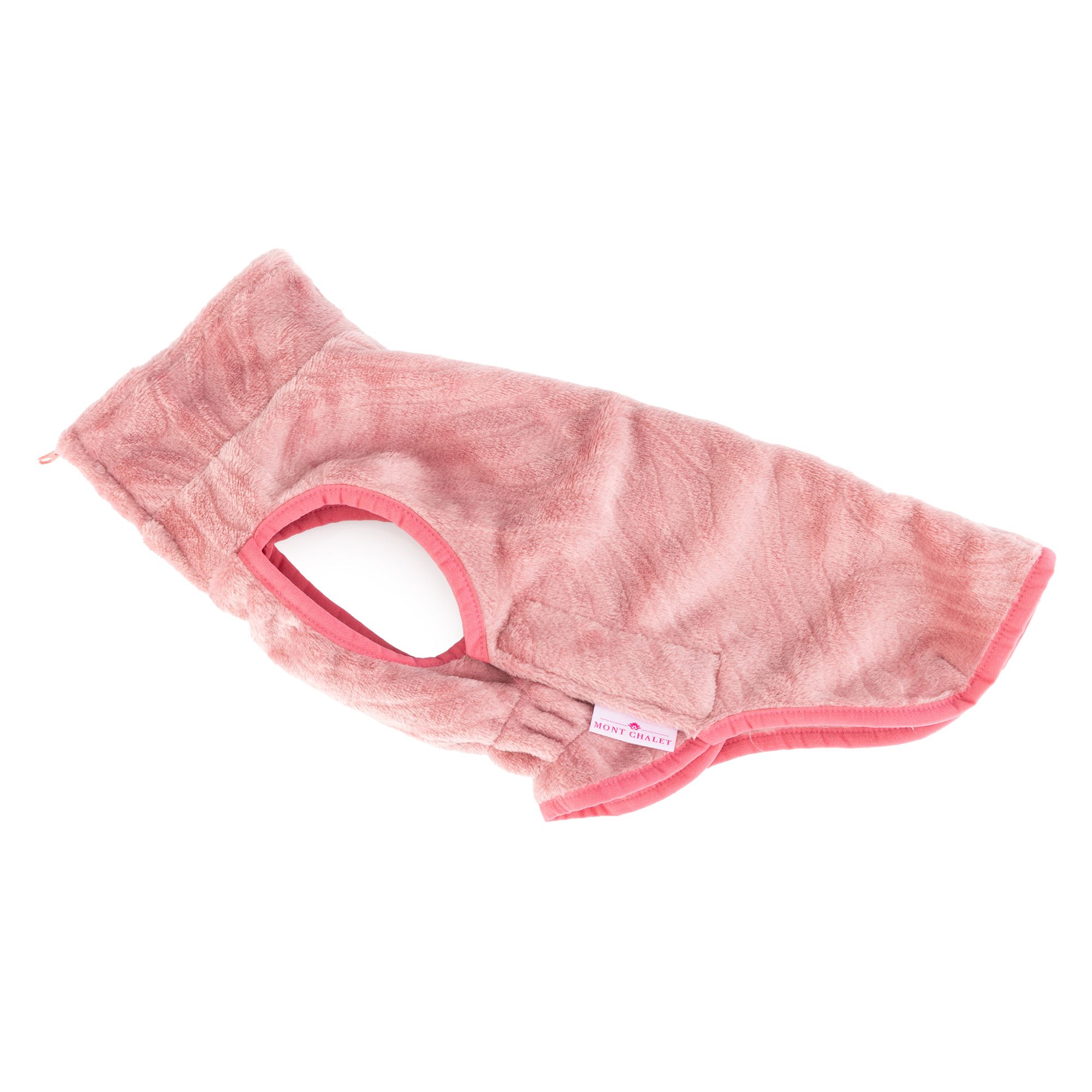 MONT CHALET Hunde-Pullover Klettverschlüsse Mikrofaser Chinchilla 2-Wege-RV, waschbar