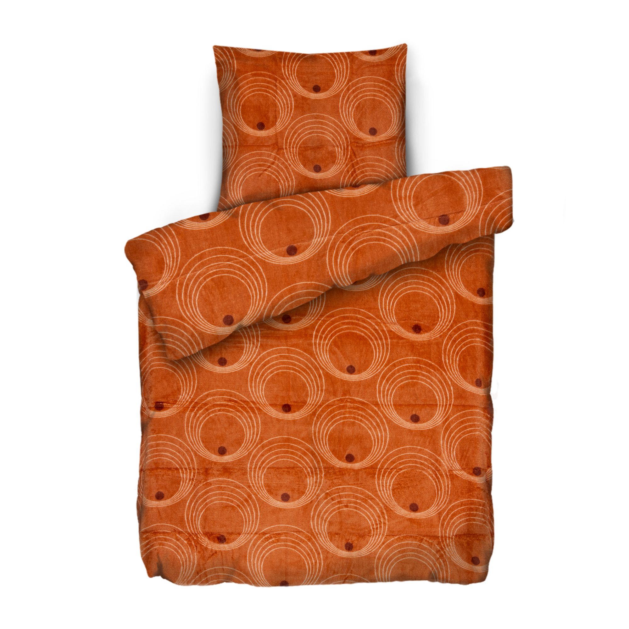 BADIZIO Classic Bettwäsche Pfauenauge Mikrofaser Plüsch Einzelbett, 2tlg.