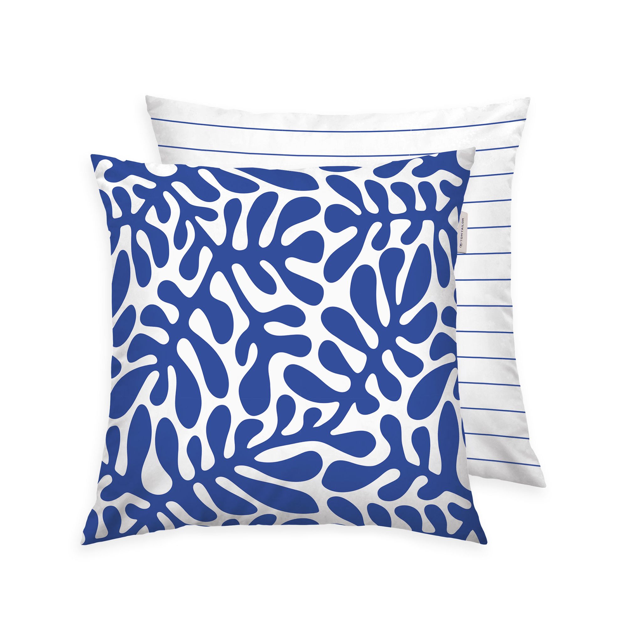 TOM TAILOR 1 Kissenhülle floral / Streifen Baumwoll Renforcé Größenauswahl