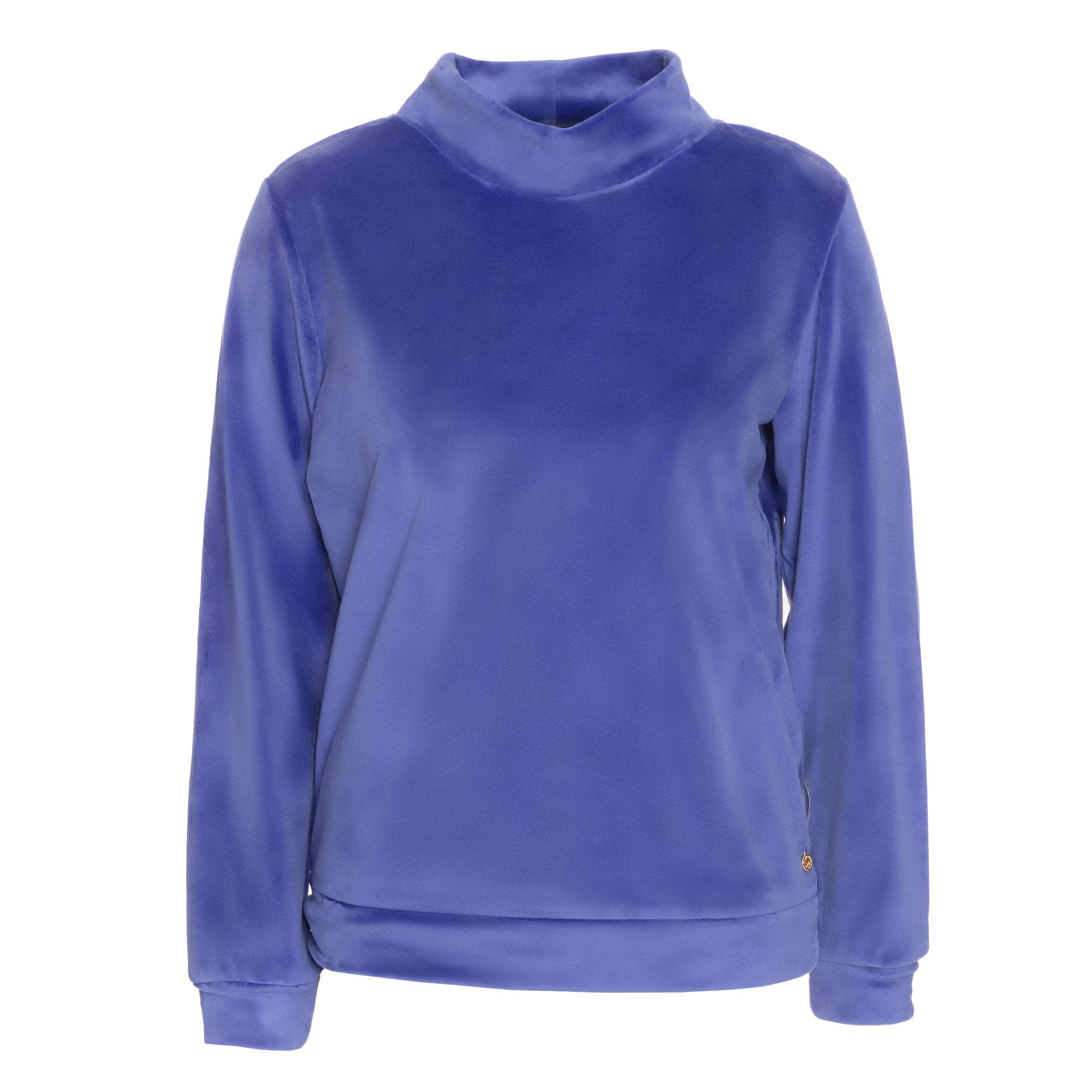 MONT CHALET Damen-Pullover Stehkragen Mikrofaser Samtfell fließende Form