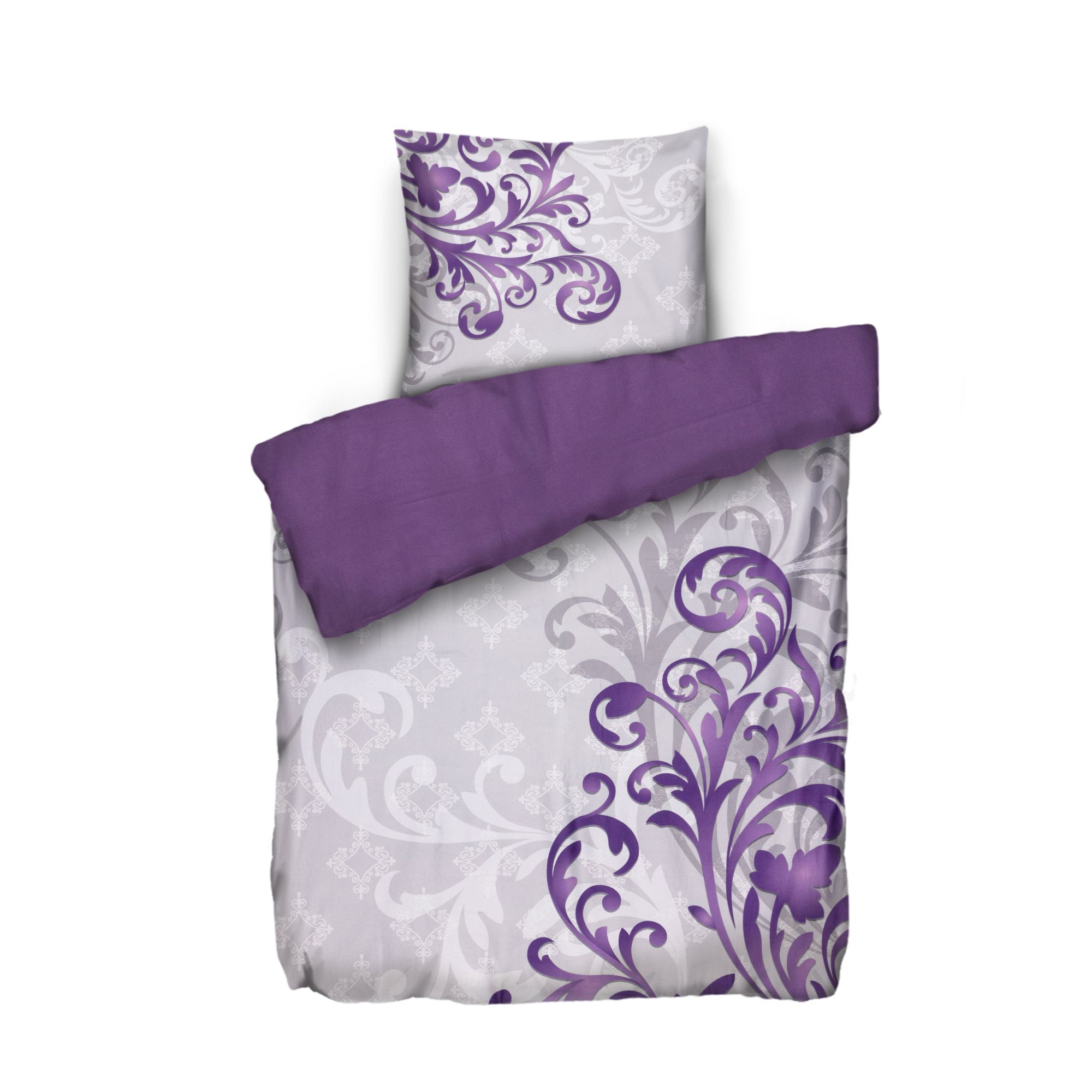 WINTERENGEL Bettwäsche Kunstblumenwiesen Mikrofaser Flanell Einzelbett, 2tlg.