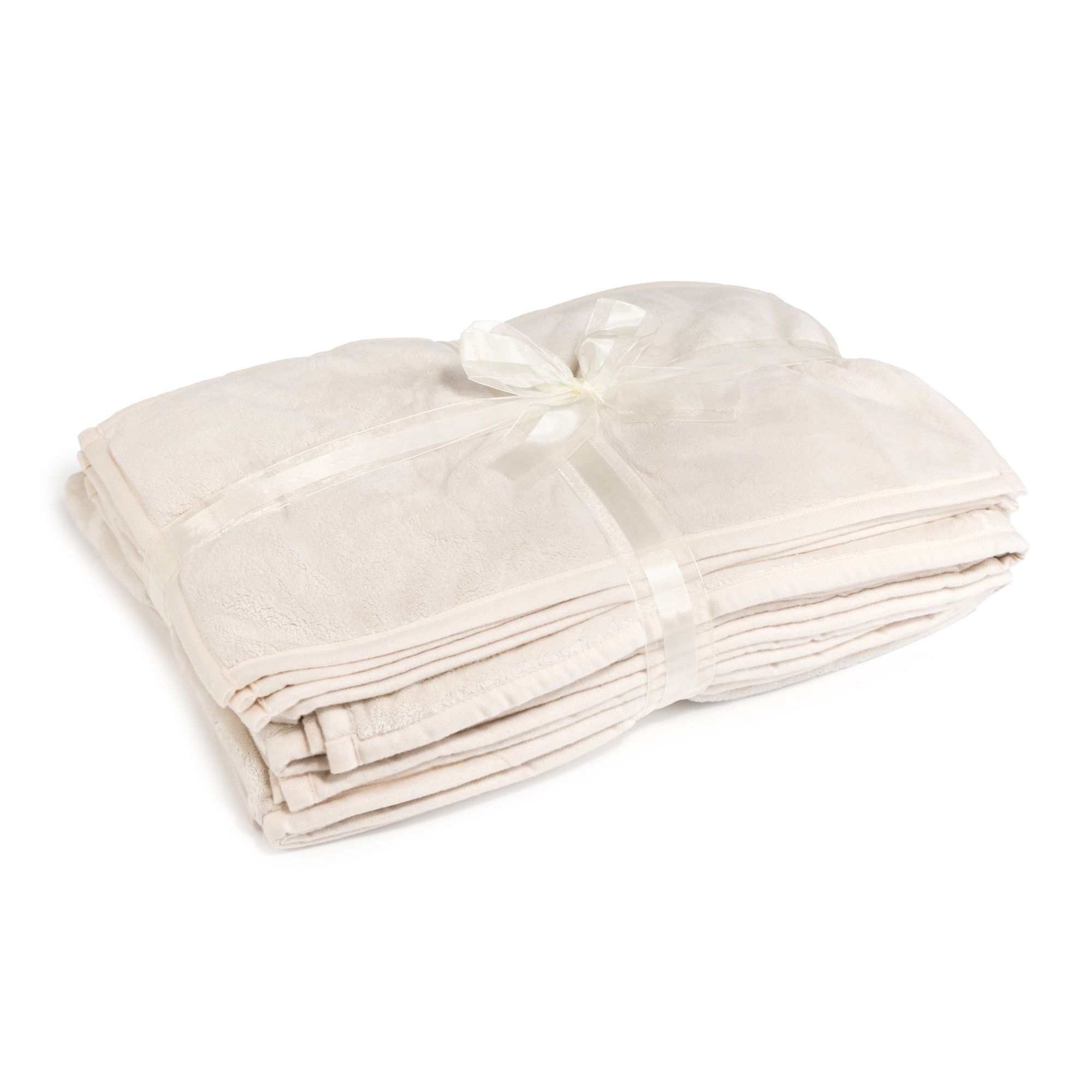 MONT CHALET Handtuch-Set uni MF Kuschelplüsch Chinchilla Fell,8tlg.