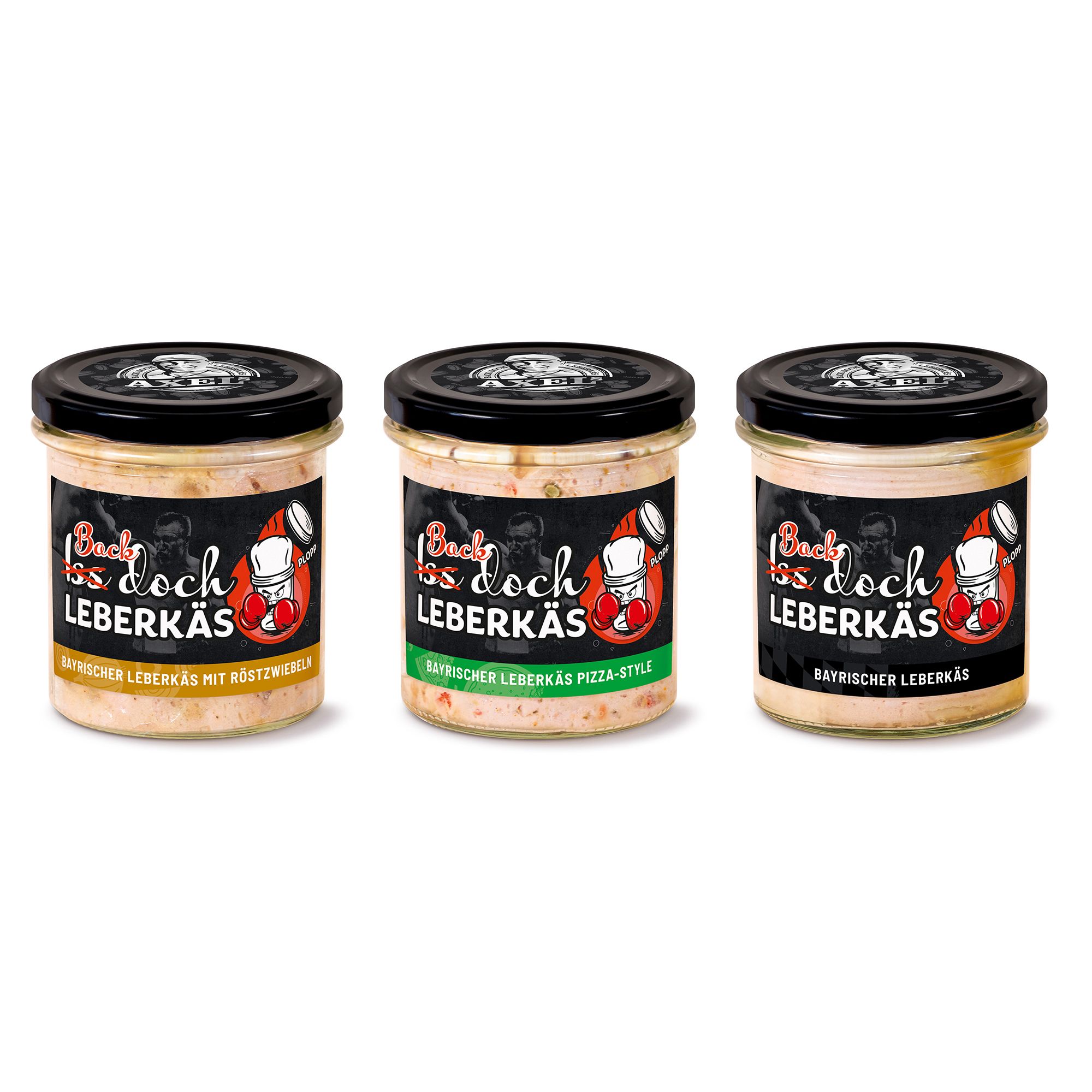 AXELs "Iss doch Leberkäs" 3 versch. Sorten exklusiv bei QVC Inhalt 4x 250g