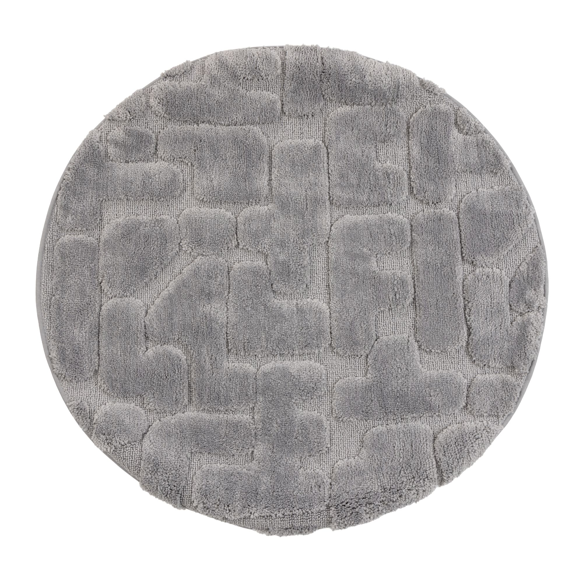 CASA FONDO 1 runder Teppich Hoch-/Tiefstruktur HeiQ-Ausrüstung Samt-Paspel