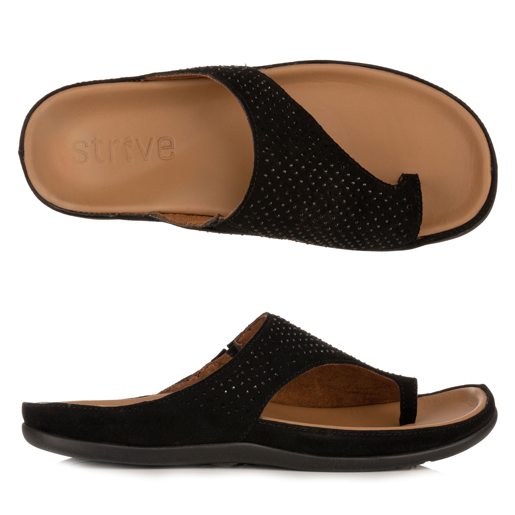 B-Ware STRIVE® Zehensteg-Pantolette Belize echt Leder