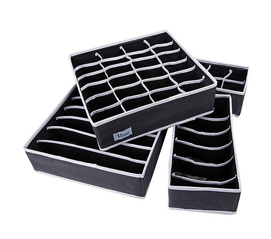 PERIEA® Schubladen-Organizer verschiedene Größen zusammenfaltbar 4tlg.