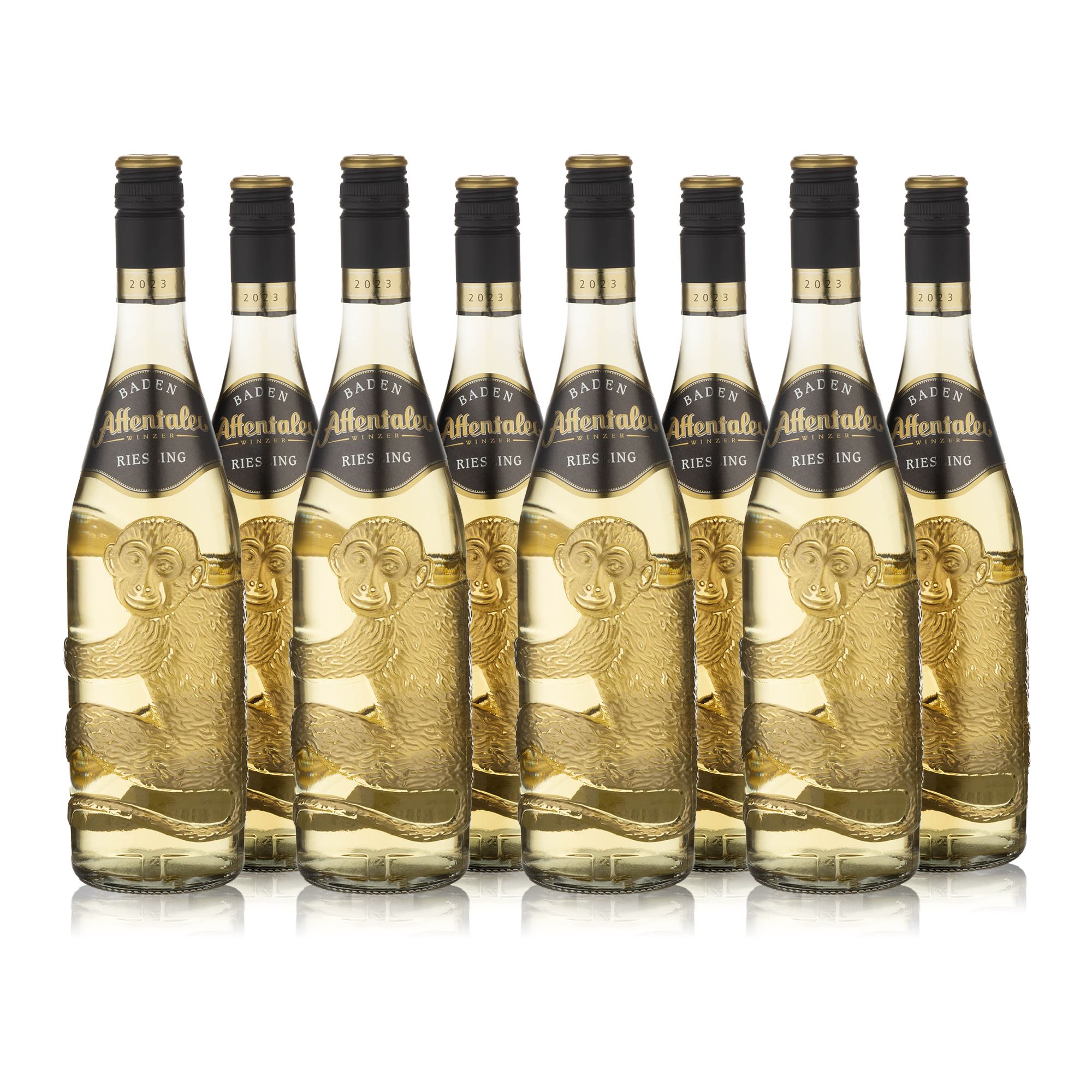 AFFENTALER WEIN 8 Affenflaschen gemischt oder sortenrein Jahrgang 2023/2024
