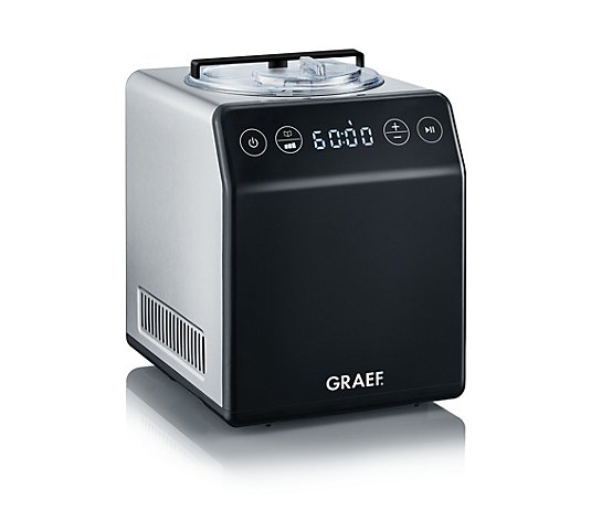 GRAEF. Eismaschine IM700 Edelstahlgehäuse Volumen bis zu 2l vier Programme
