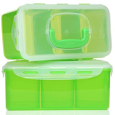 LocknLock Frischhaltedosen mit Einteilern Tragegriff 2x 3,4l Dosen