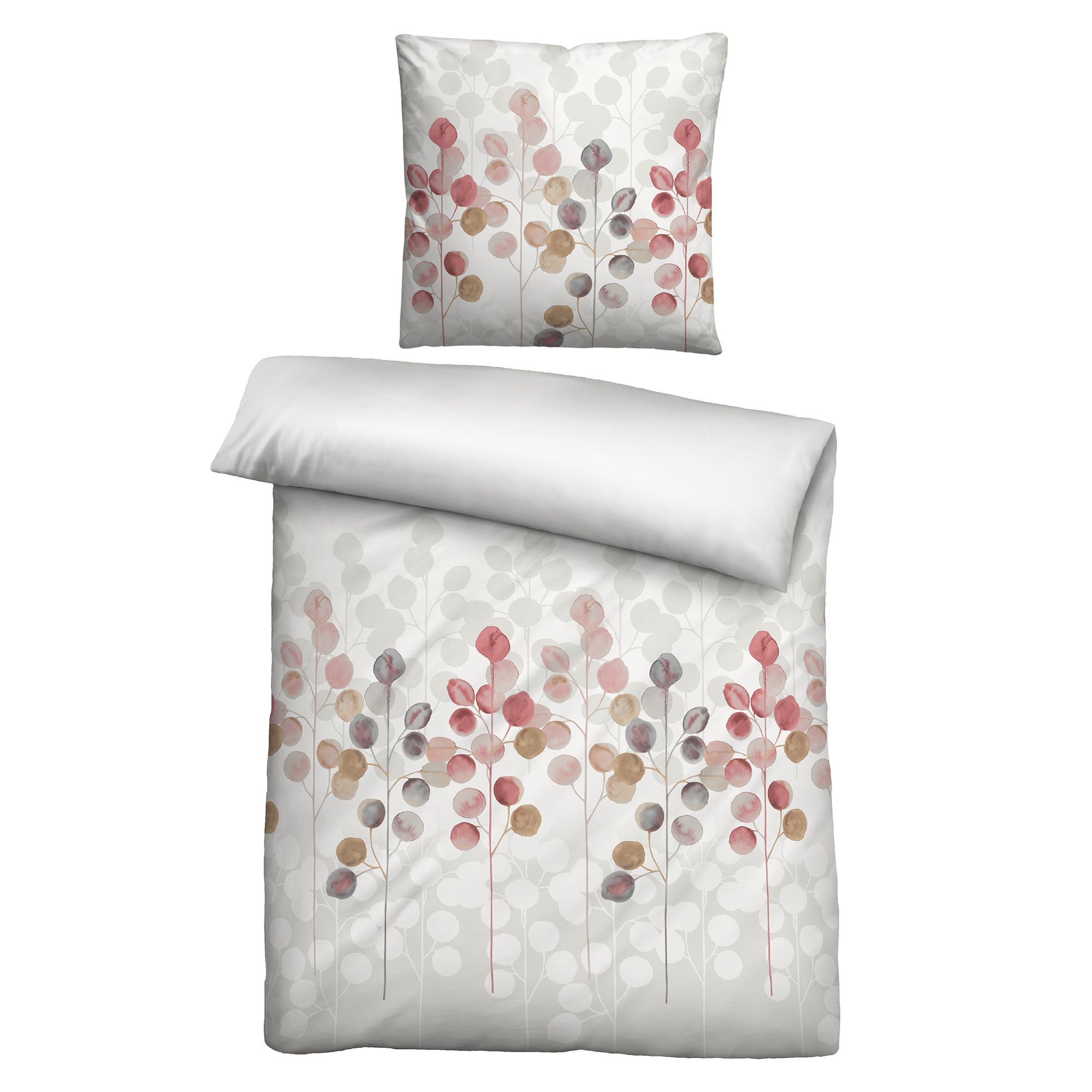 biberna® Wendebettwäsche Eukalyptus Baumwoll Seersucker Größenauswahl