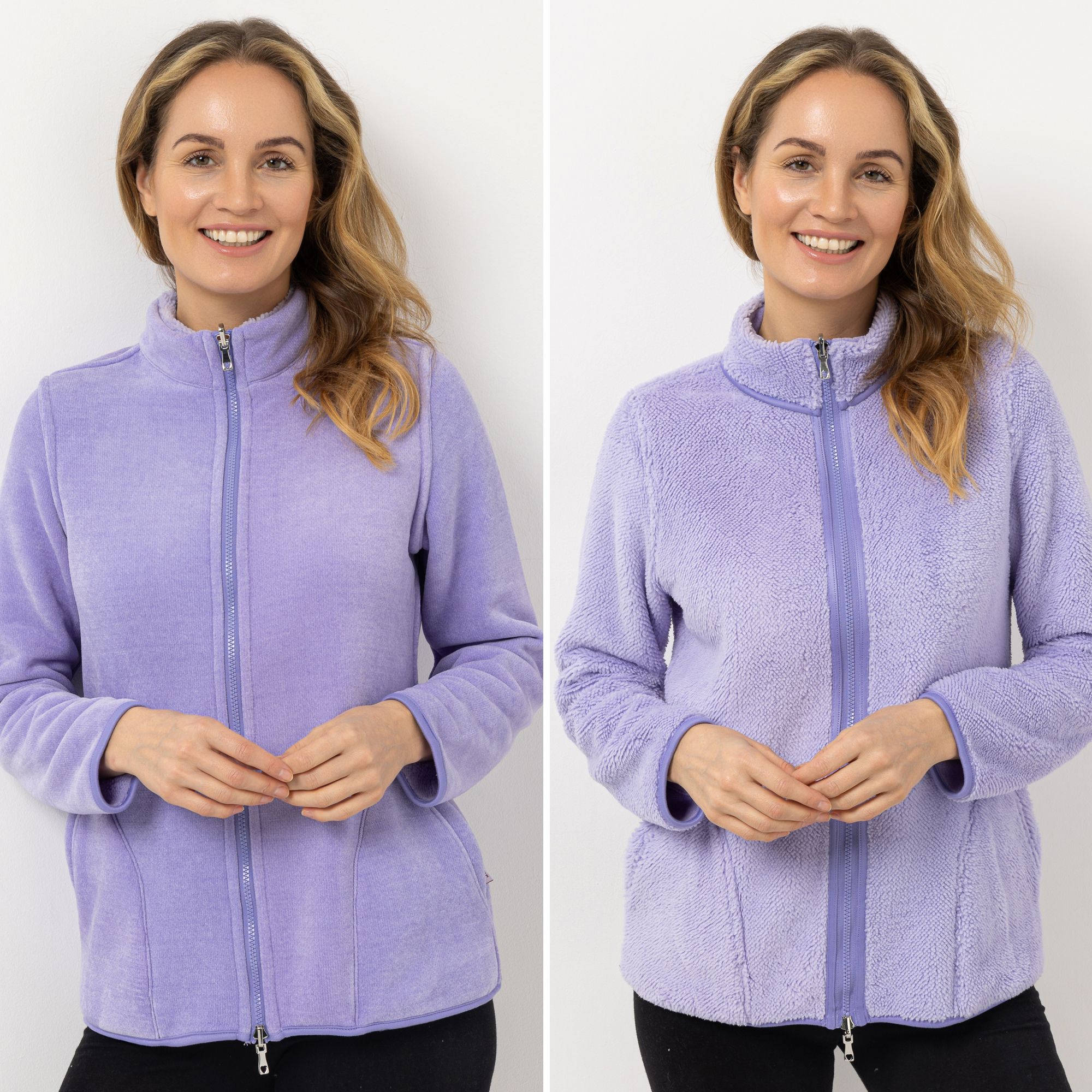 MONT CHALET Damen-Jacke wendbar Mikrofaser Edelplüsch Qualitätenmix