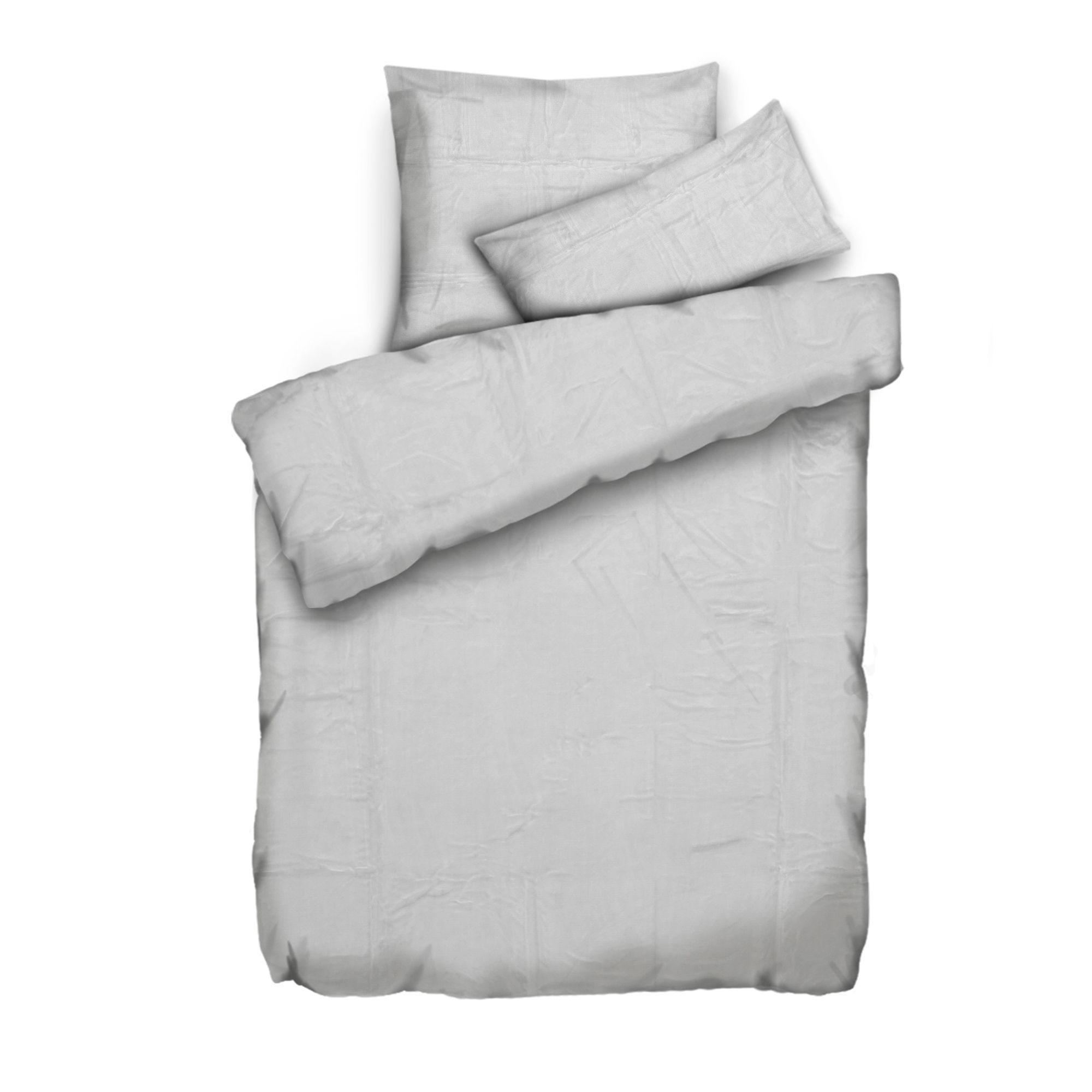 MONT CHALET Bettwäsche uni Mikrofaser Chinchilla Einzelbett, 3tlg.