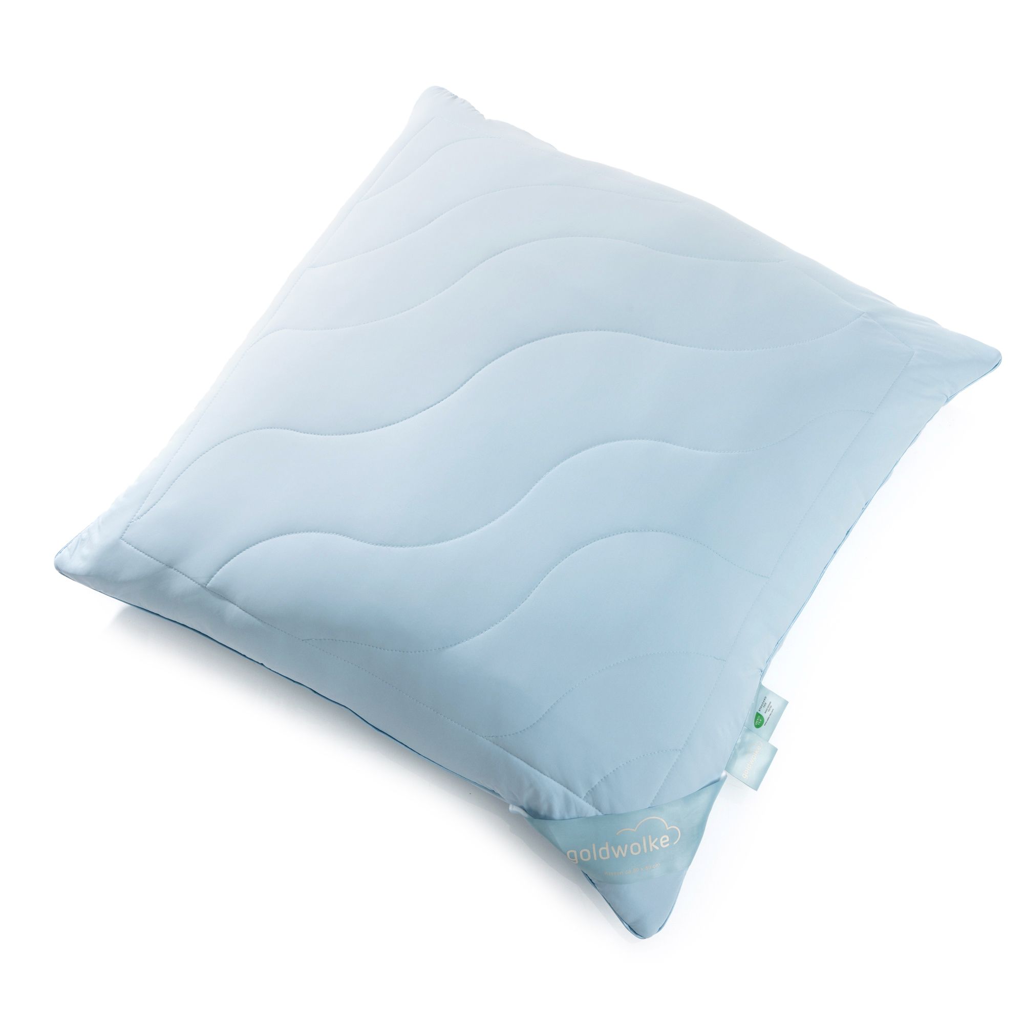 GOLDWOLKE uni Kopfkissen kühlende Faser f.Allergiker geeignet Nachfüllkonzept