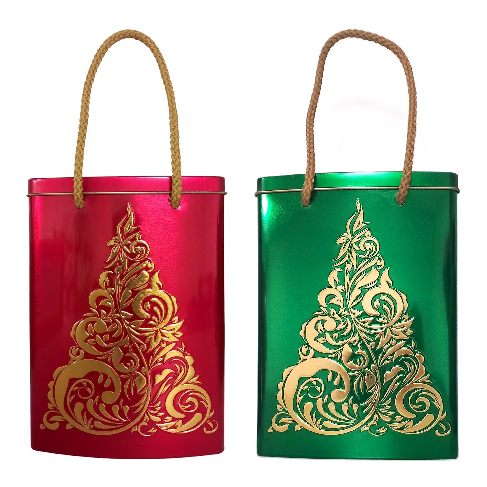 CHURCHILL'S CONFECTIONERY Weihnachtliche Geschenktüten mit Keksen, Inhalt 450g