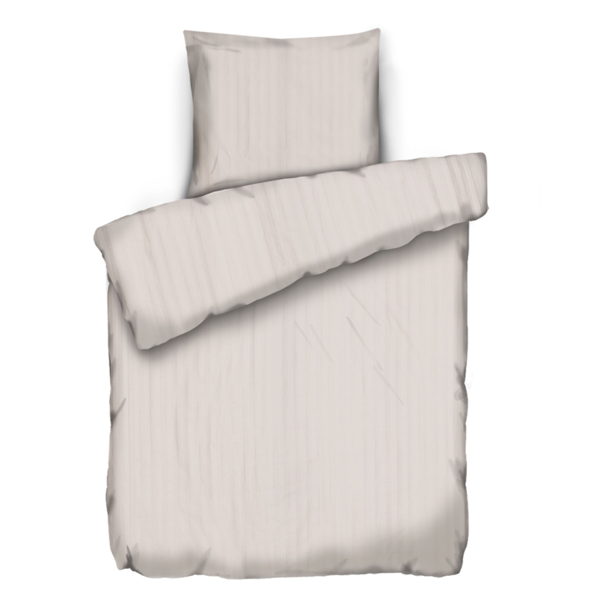 NACHTIGALL Bettwäsche Jaquardstreifen Baumwolle Farb- & Größenauswahl