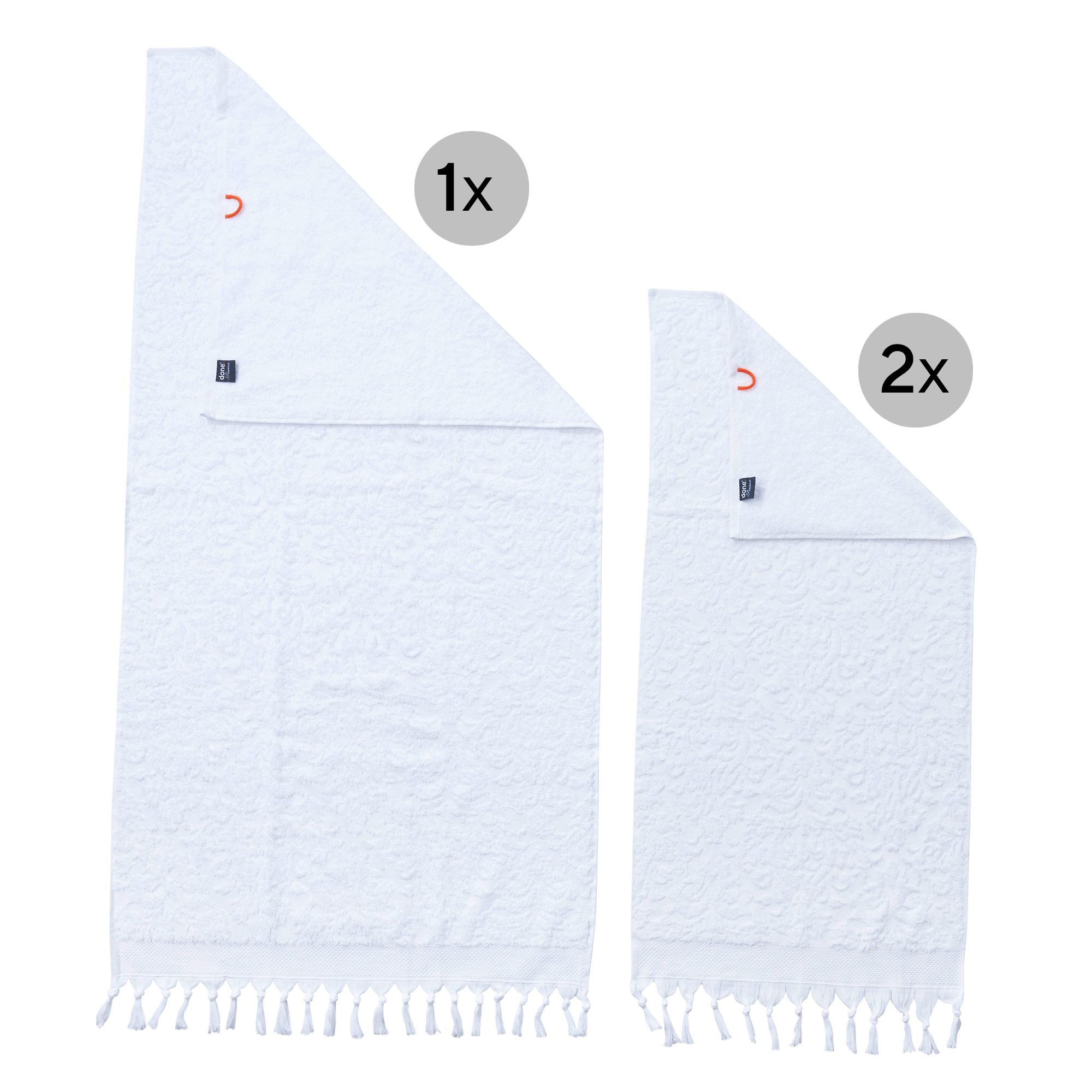 done.® Handtuch-Set PROVENCE ORNAMENTS 100% Baumwolle 3tlg.