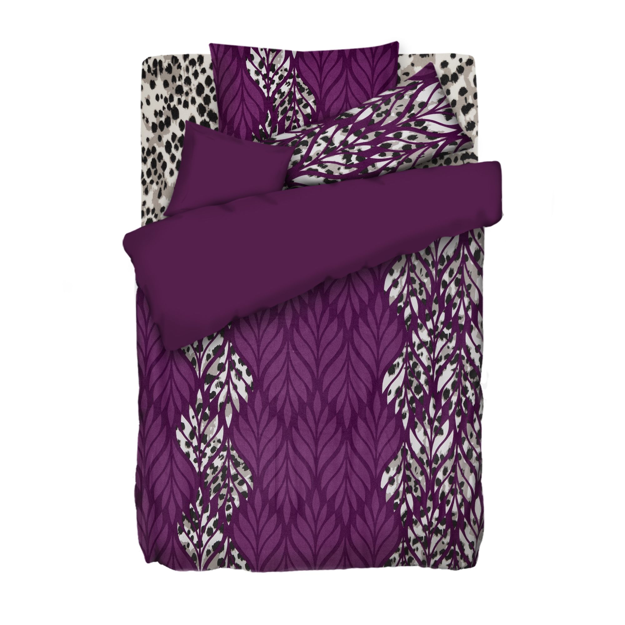 WINTERENGEL Wendebettwäsche Designauswahl Mikrofaser Flanell Einzelbett, 5tlg.