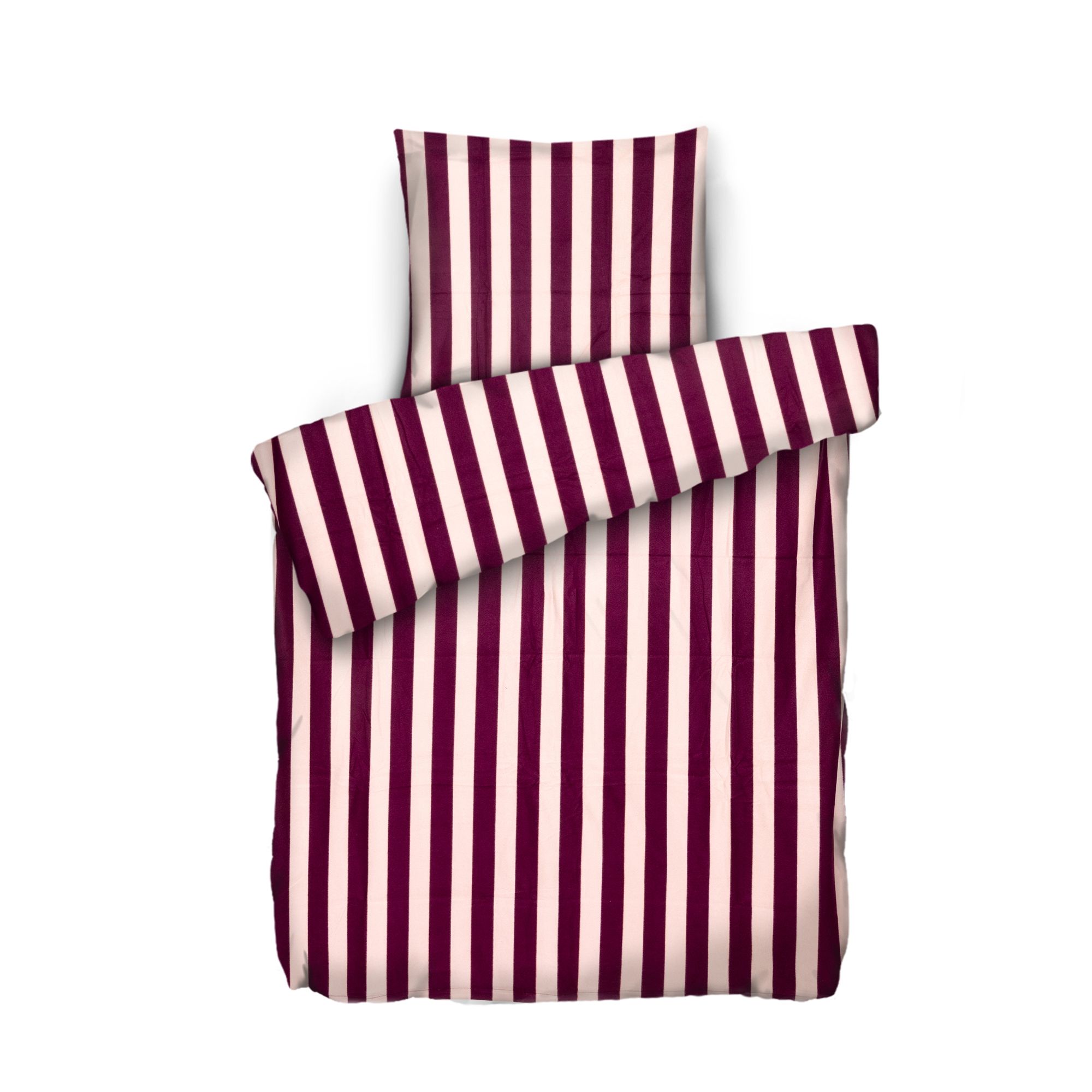 WINTERENGEL Bettwäsche Streifen Mikrofaser Flanell Einzelbett, 2tlg.