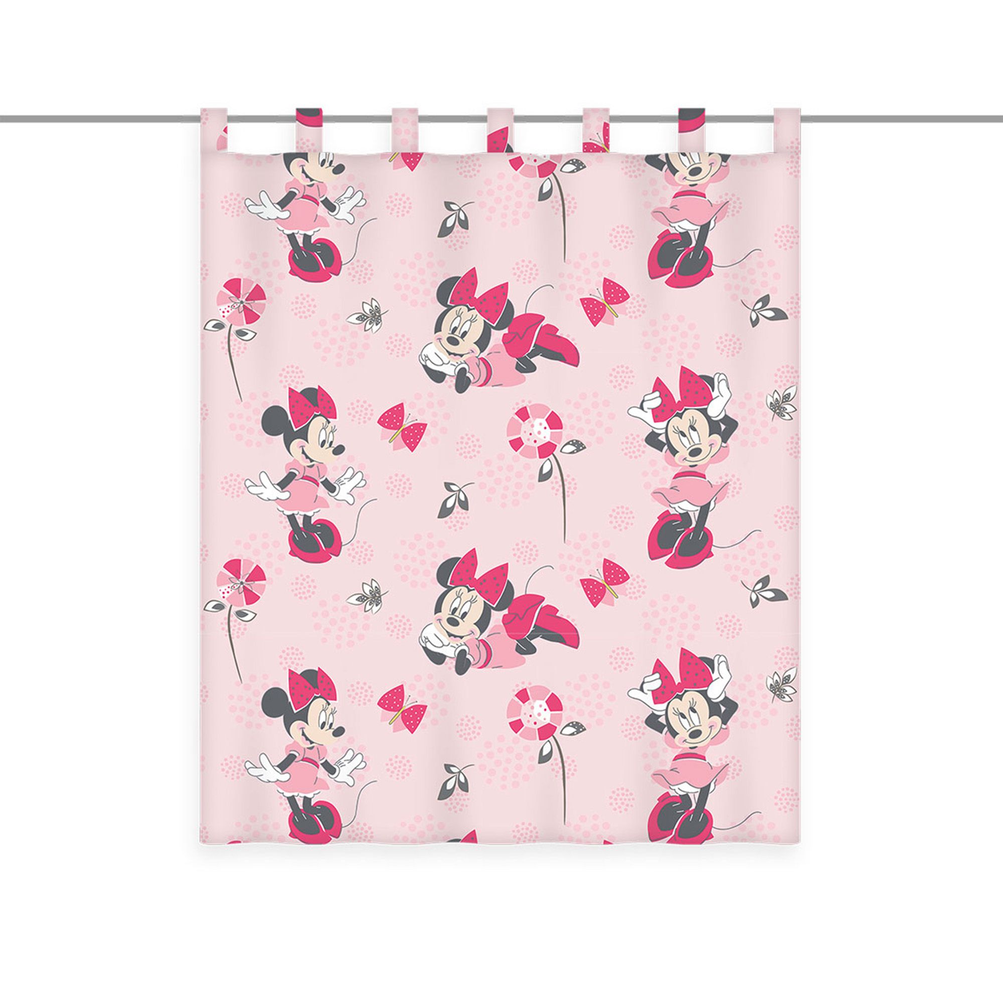 DISNEY® Schlaufen-Vorhang Minnie Mouse waschbar ca. 140x160cm