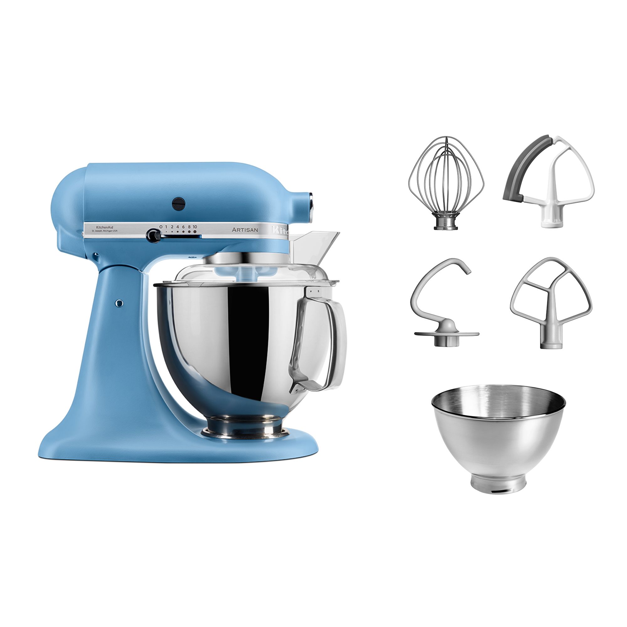 KITCHENAID® Artisan KSM175 Küchenmaschine 4,8L Fassungsvermögen 5 Jahre Garantie