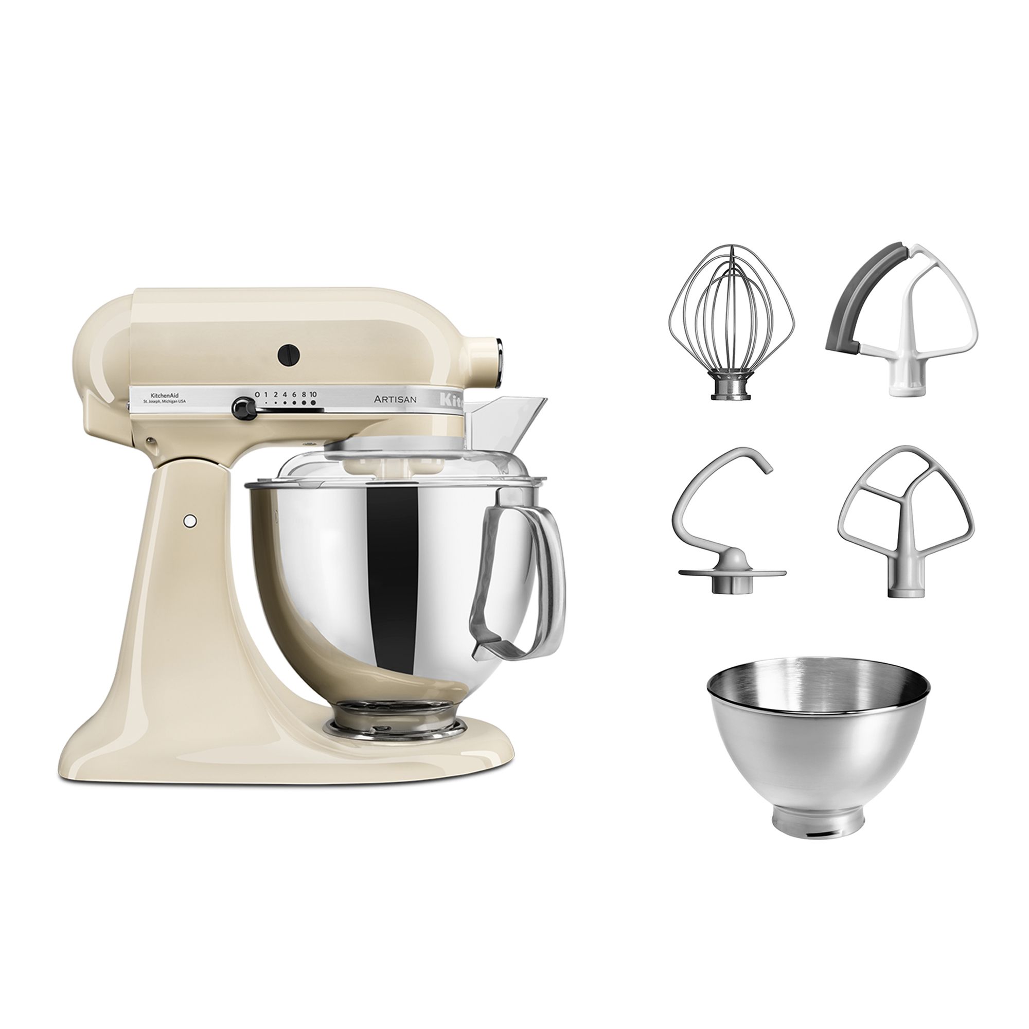 KITCHENAID® Artisan KSM175 Küchenmaschine 4,8L Fassungsvermögen 5 Jahre Garantie
