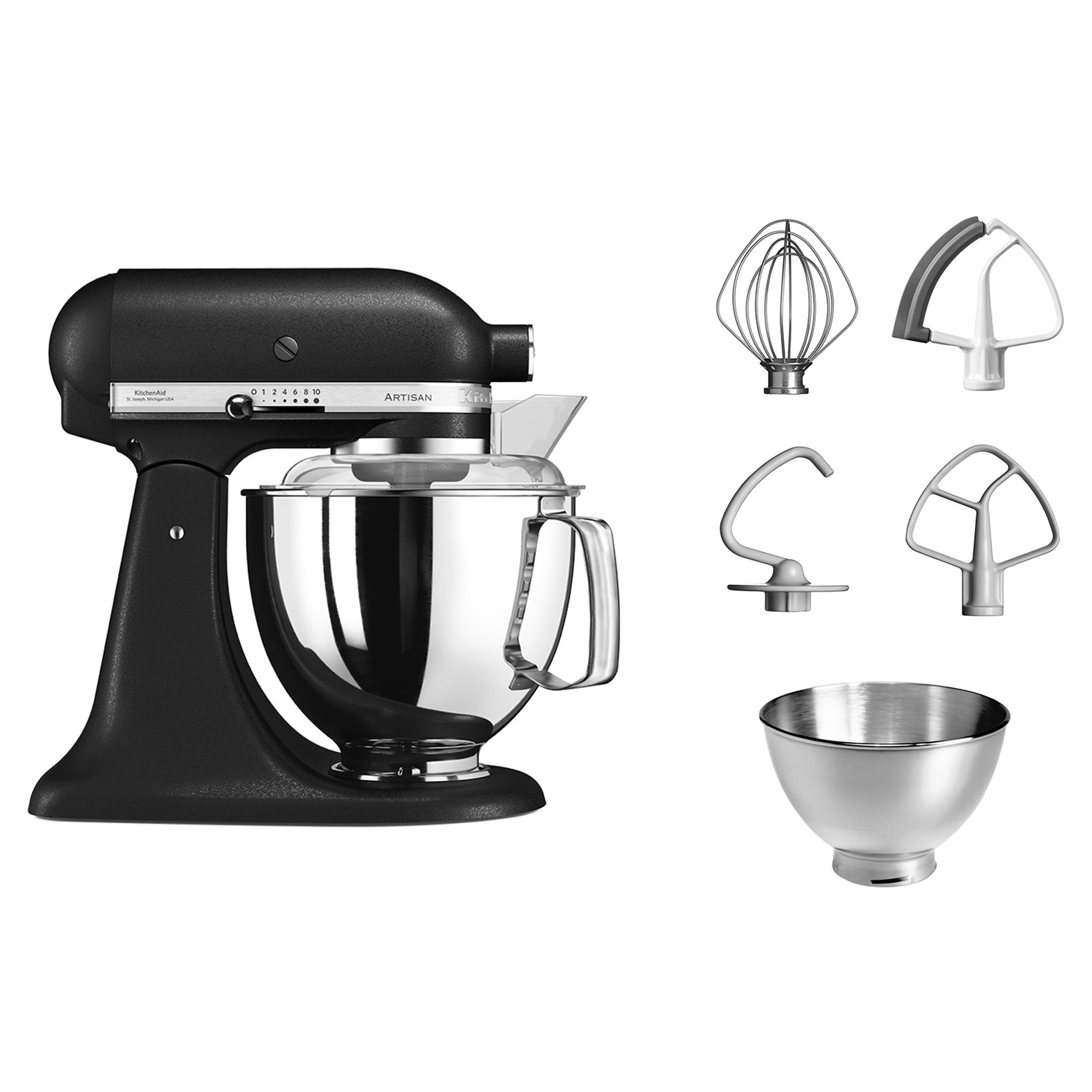 KITCHENAID® Artisan KSM175 Küchenmaschine 4,8L Fassungsvermögen 5 Jahre Garantie