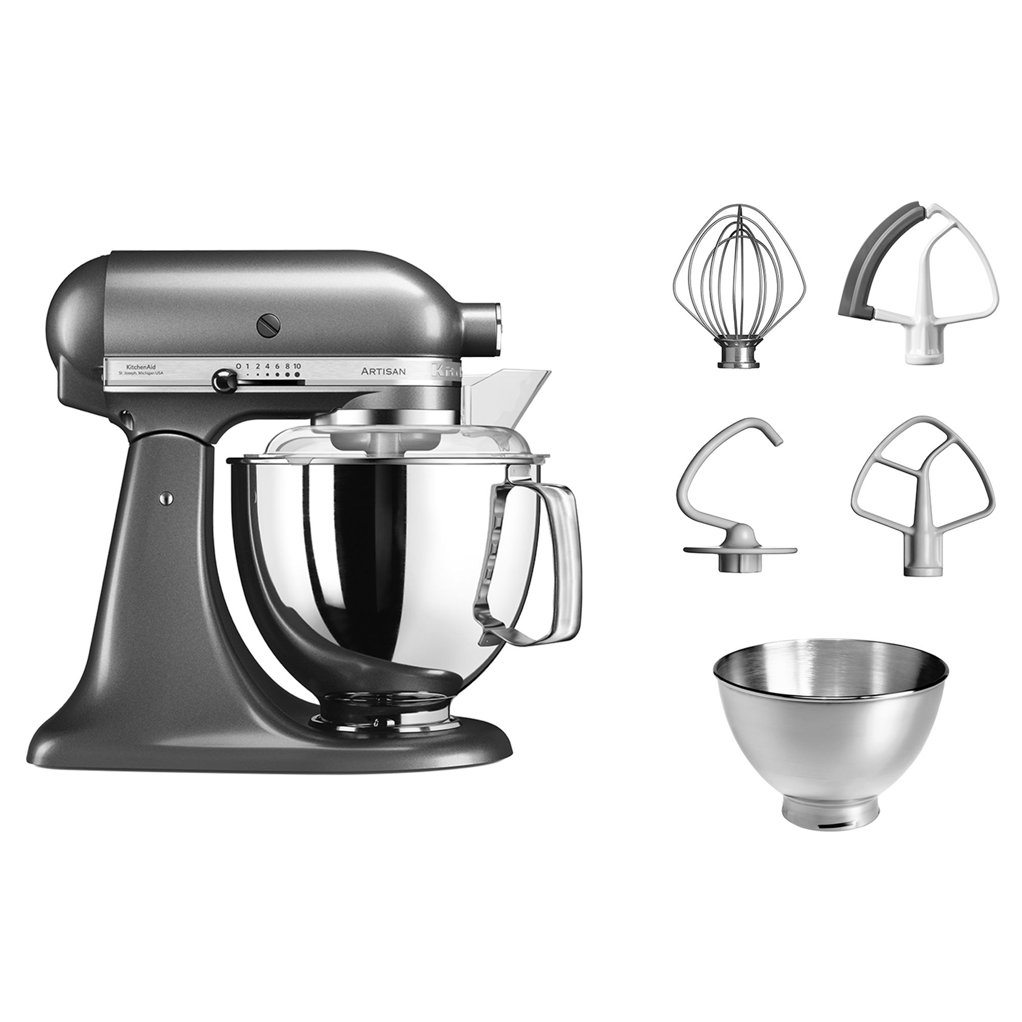 KITCHENAID® Artisan KSM175 Küchenmaschine 4,8L Fassungsvermögen 5 Jahre Garantie