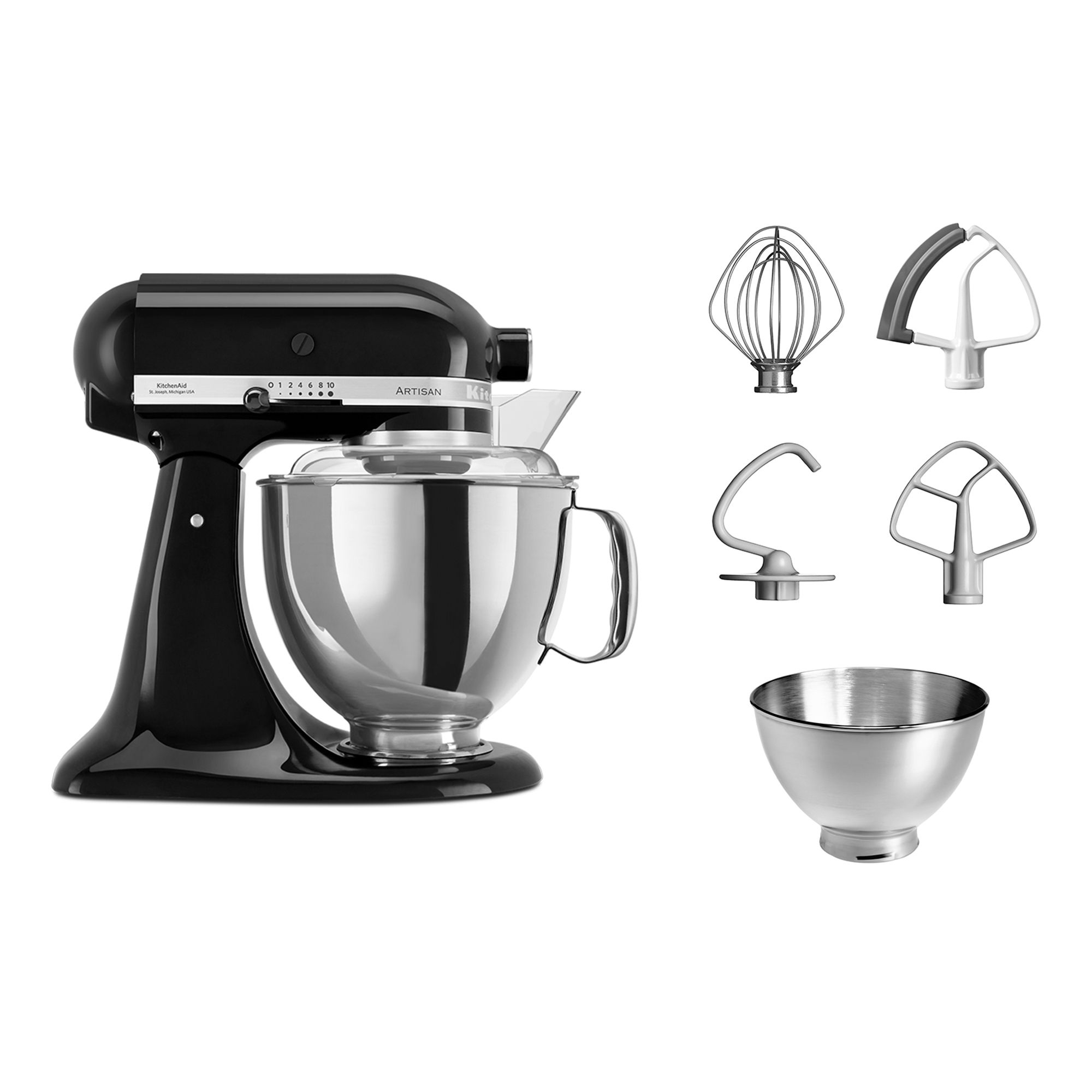 KITCHENAID® Artisan KSM175 Küchenmaschine 4,8L Fassungsvermögen 5 Jahre Garantie