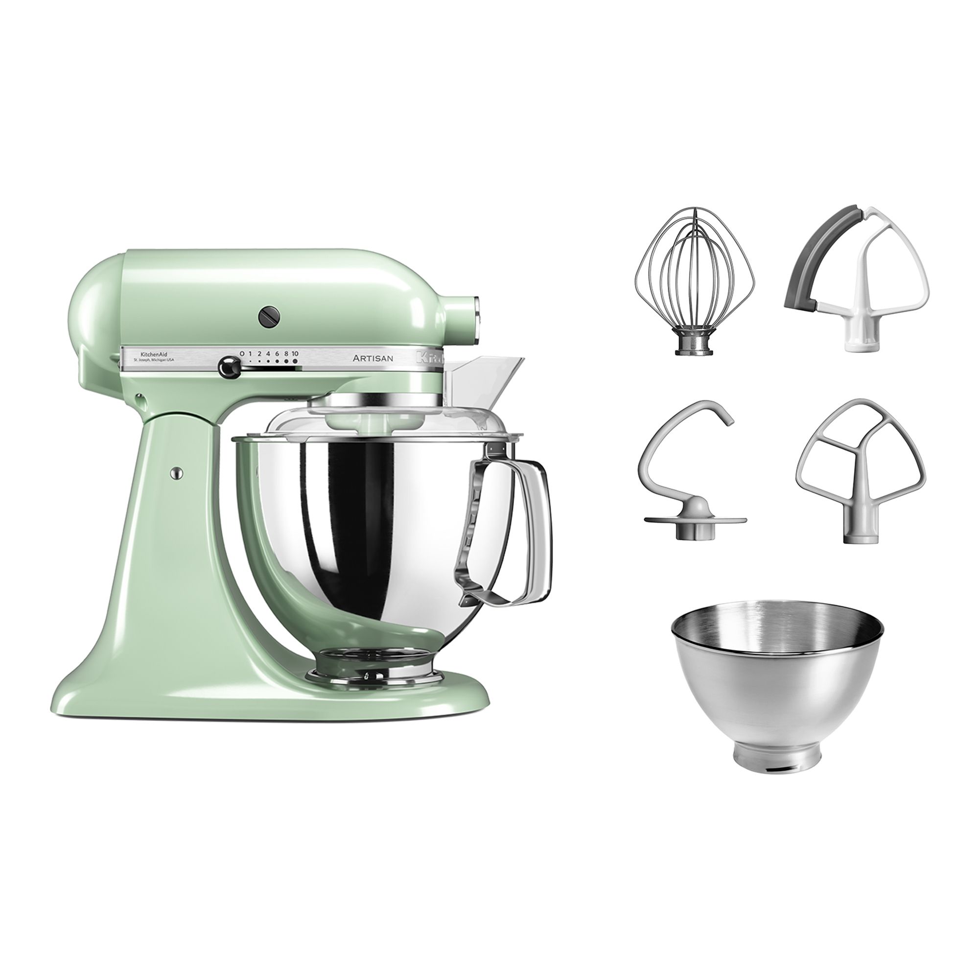 KITCHENAID® Artisan KSM175 Küchenmaschine 4,8L Fassungsvermögen 5 Jahre Garantie