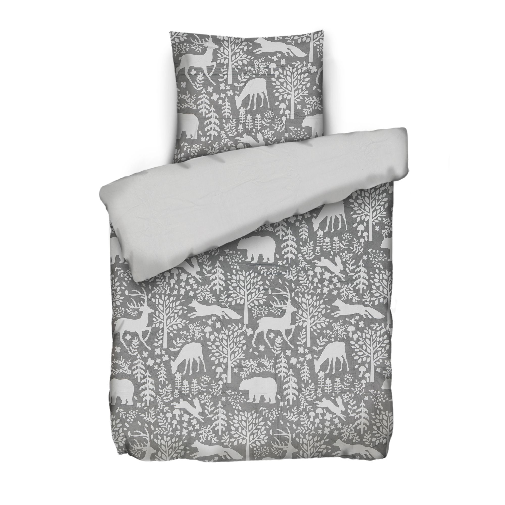 NICKYMOOD Wendebettwäsche Tiermotive Mikrofaser Nicky Einzelbett, 2tlg.