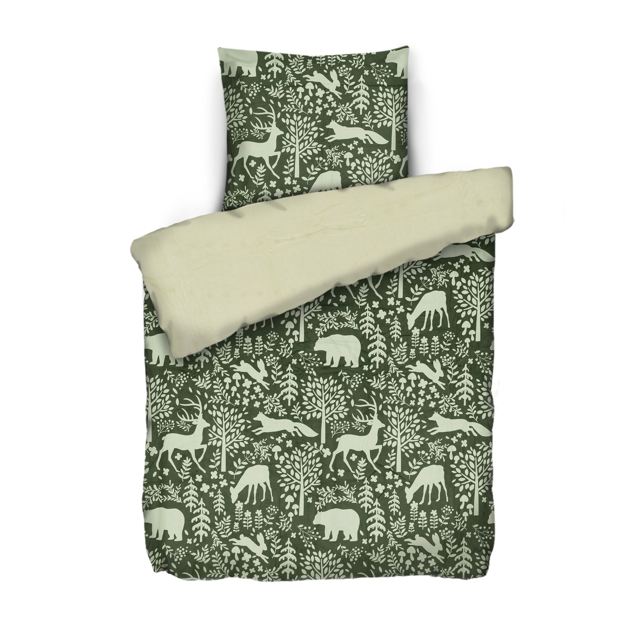 NICKYMOOD Wendebettwäsche Tiermotive Mikrofaser Nicky Einzelbett, 2tlg.