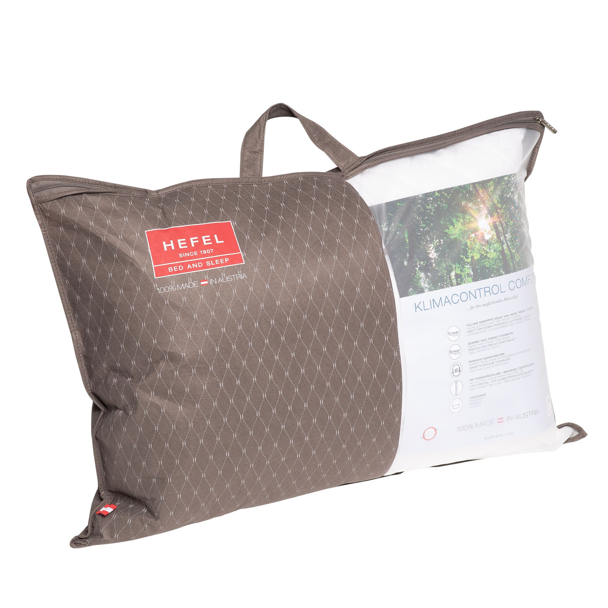 HEFEL Wellness Vitasan Cuscino 40x80 Cm | Ipoallergenico Antiacaro | Morbido E Lavabile A 60° | Made In Austria