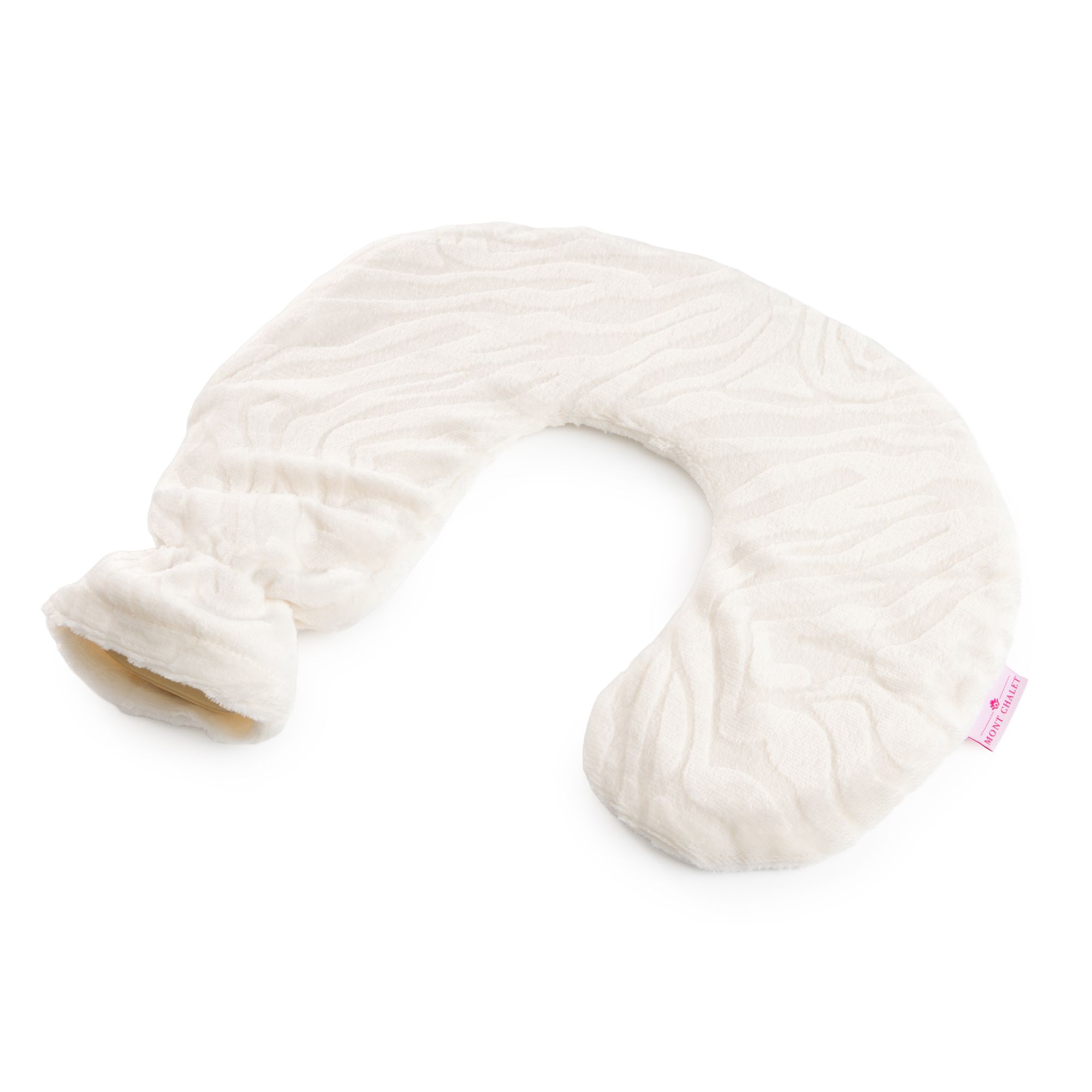 MONT CHALET Nacken-Wärmflasche Hoch-/Tiefstruktur Mikrofaser Chinchilla uni ca. 30x34cm, 1L