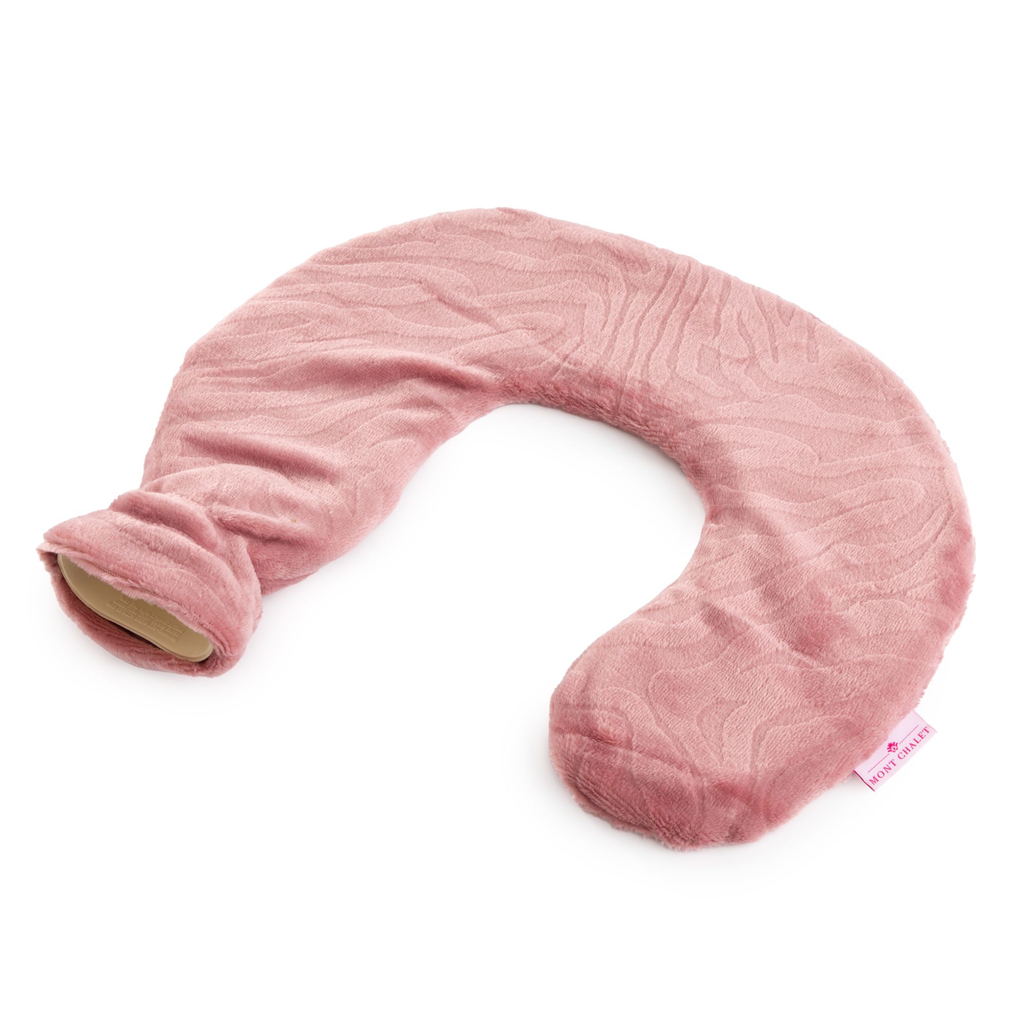 MONT CHALET Nacken-Wärmflasche Hoch-/Tiefstruktur Mikrofaser Chinchilla uni ca. 30x34cm, 1L