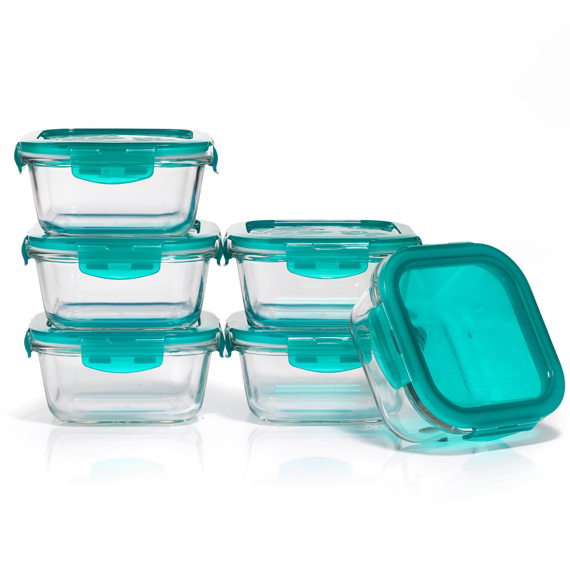 B-Ware LocknLock 6 Vorratsdosen Borosilikatglas 500ml