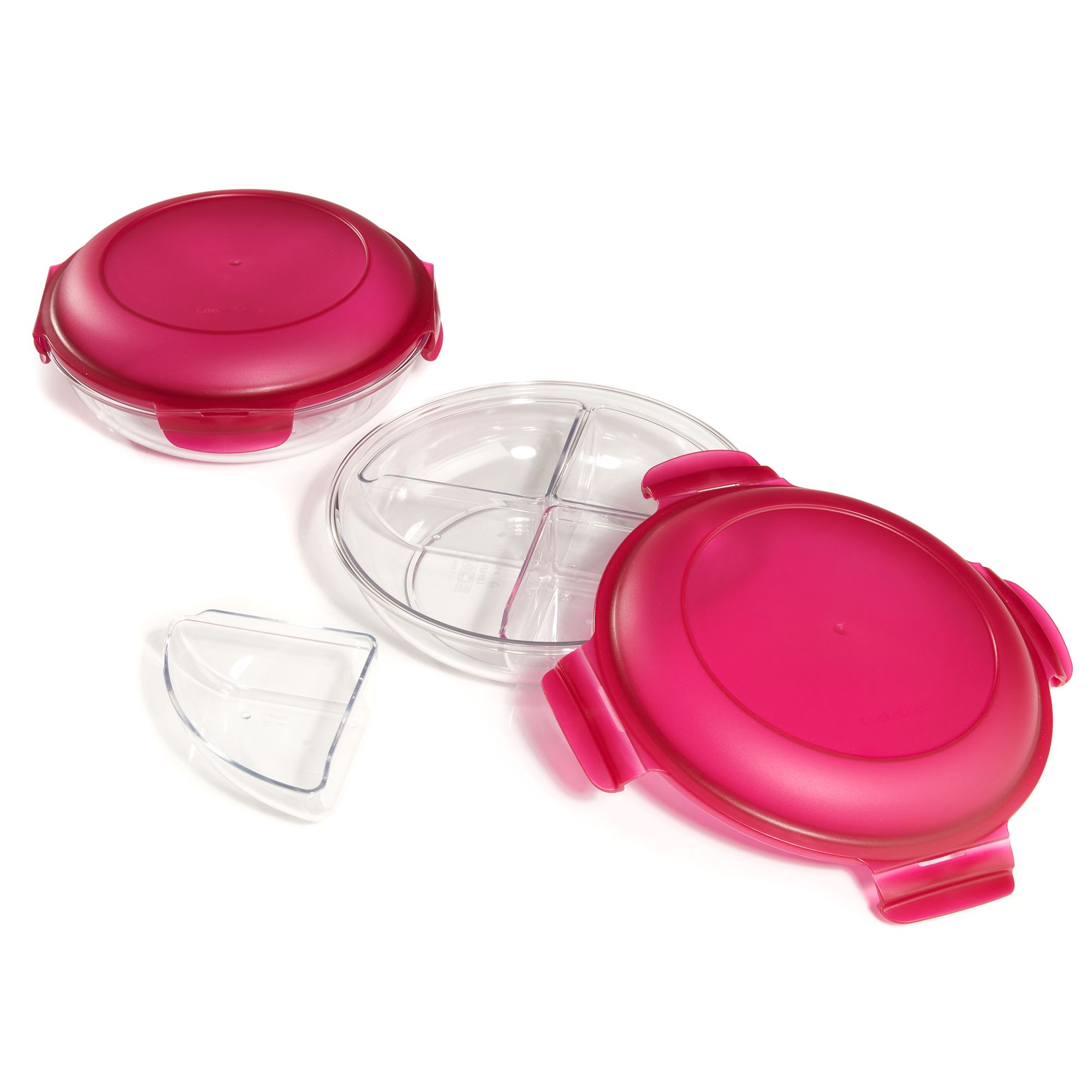 BWare LocknLock 2 Frischhaltedosen Tritan™ mit 4 Fächern QVC.de