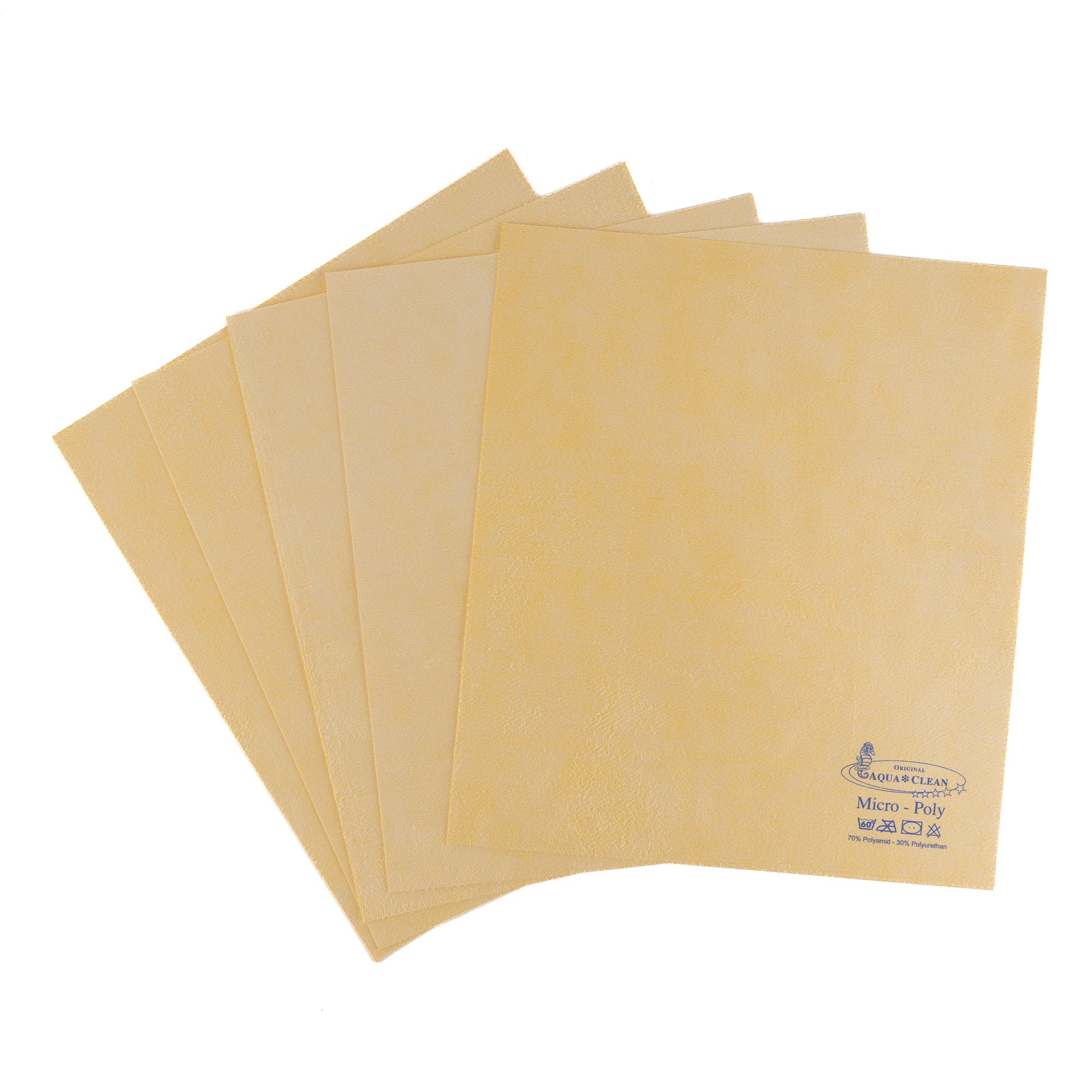 AQUA CLEAN Kristall Micropoly Reinigungstücher universell einsetzbar 5tlg.