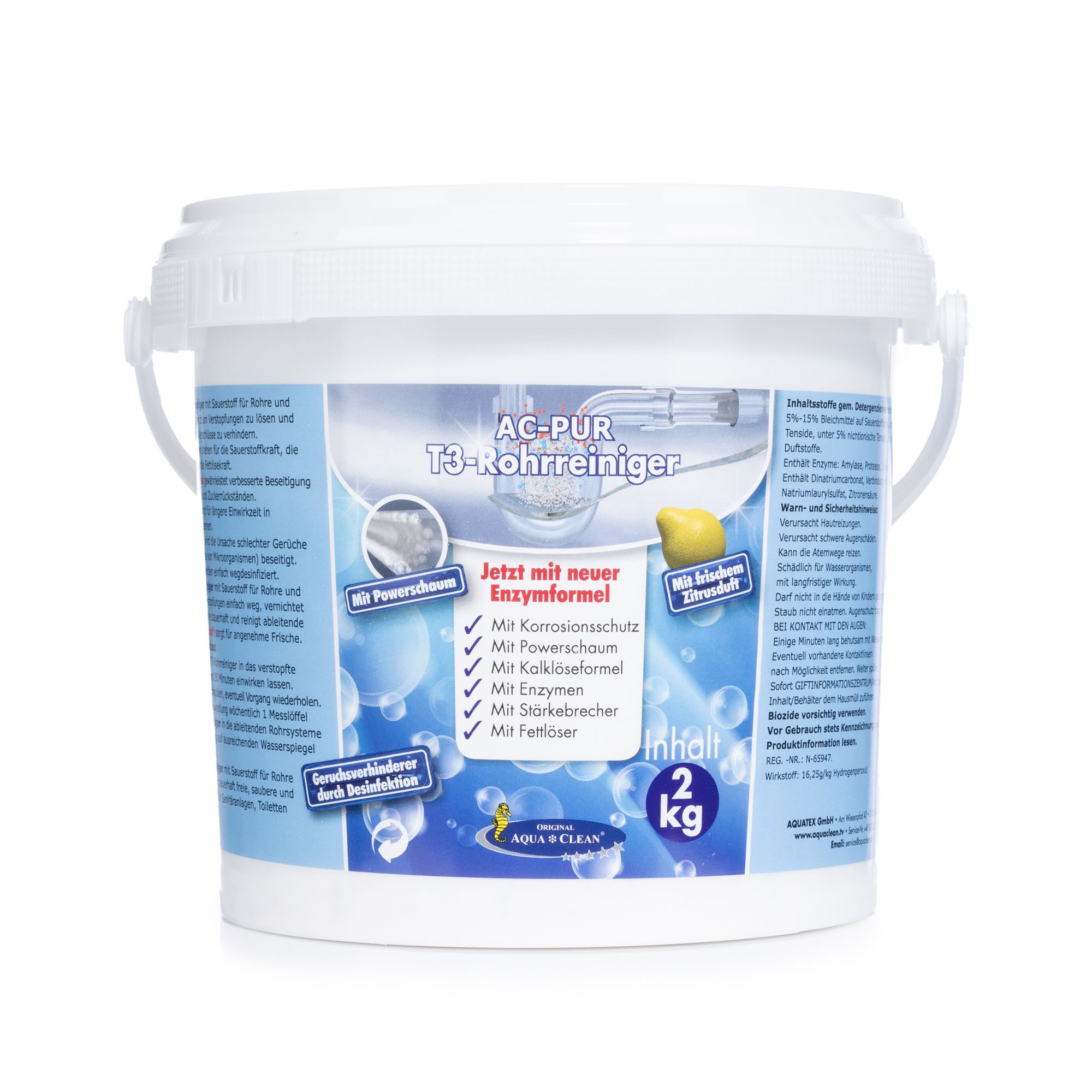  AQUA CLEAN PUR Abfluss- & Rohrreiniger auch zur Prophylaxe 2kg