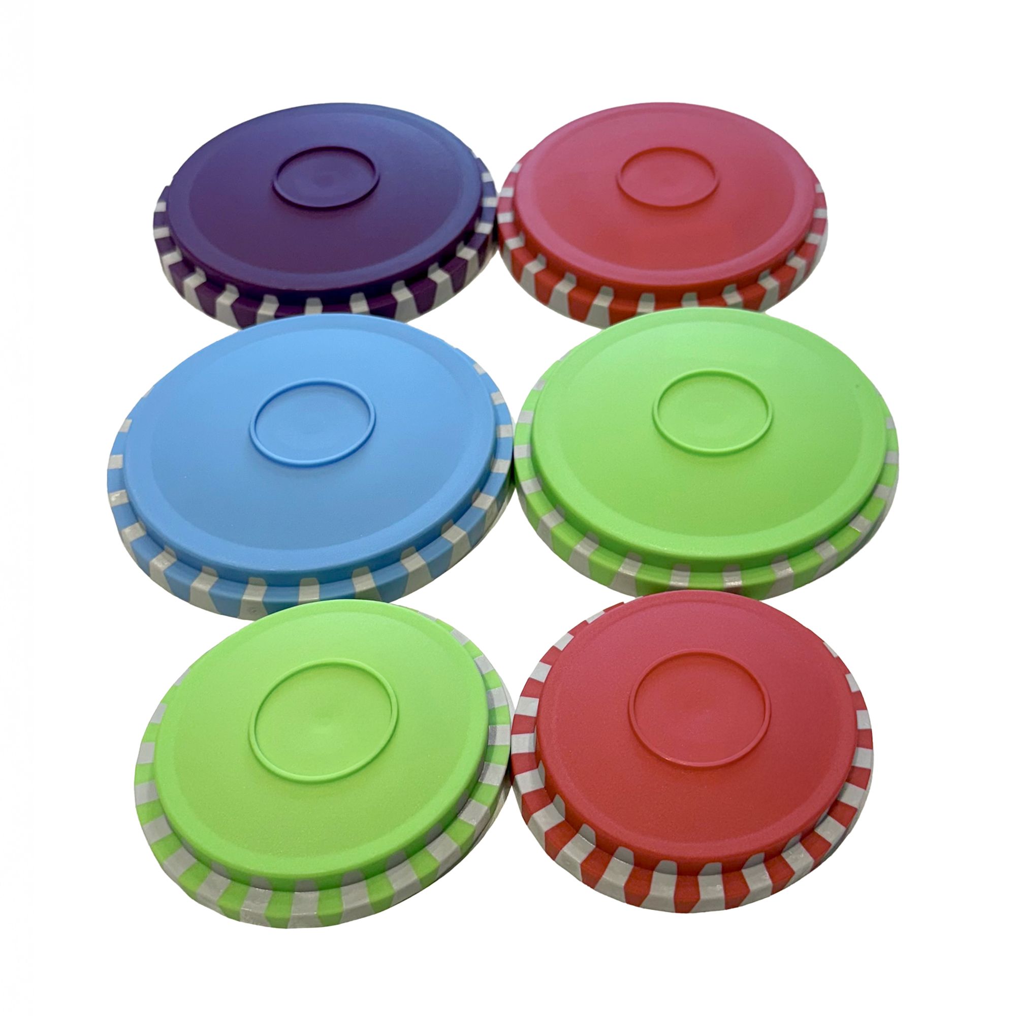 KOCHBLUME® 1 Click Deckelset 4 x 95mm / 2 x 75mm 6tlg.