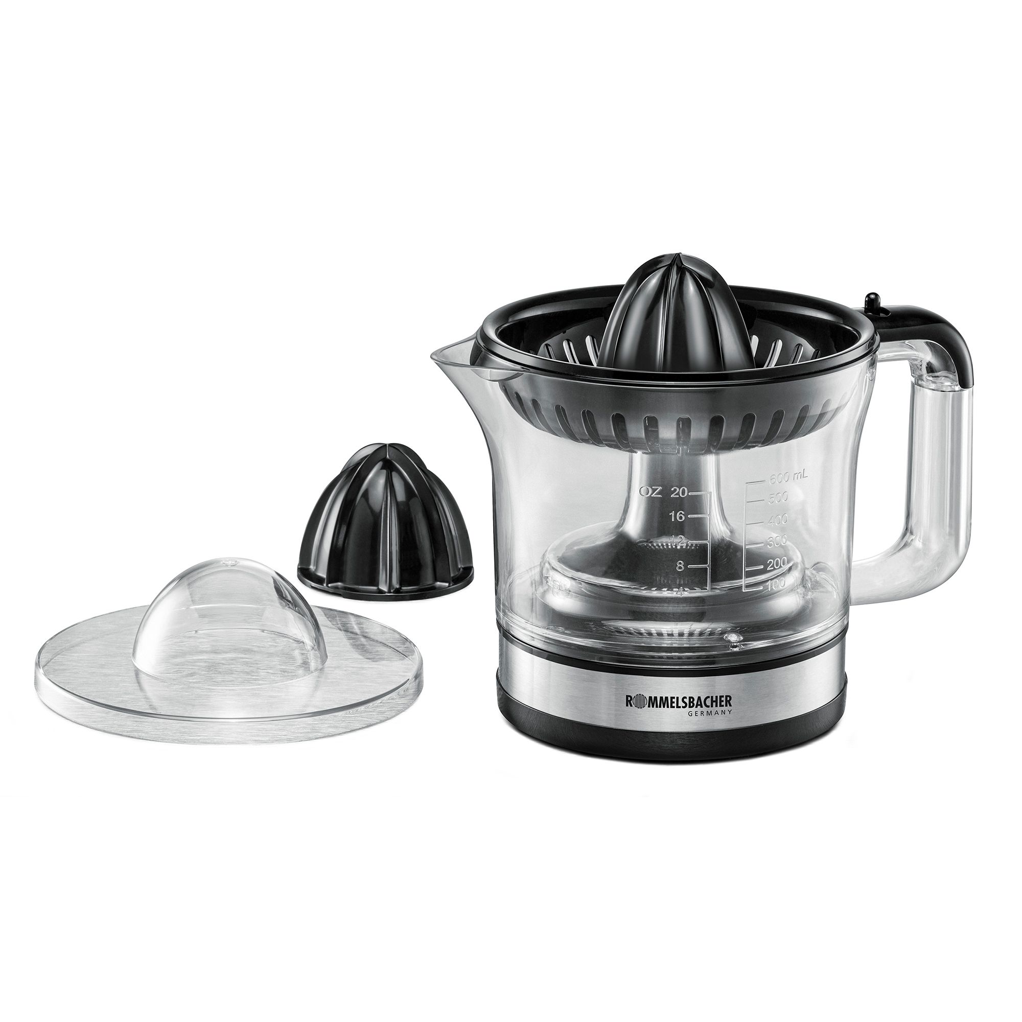  ROMMELSBACHER ZP 50 Zitruspresse elektrisch inkl. 2 Presskegeln