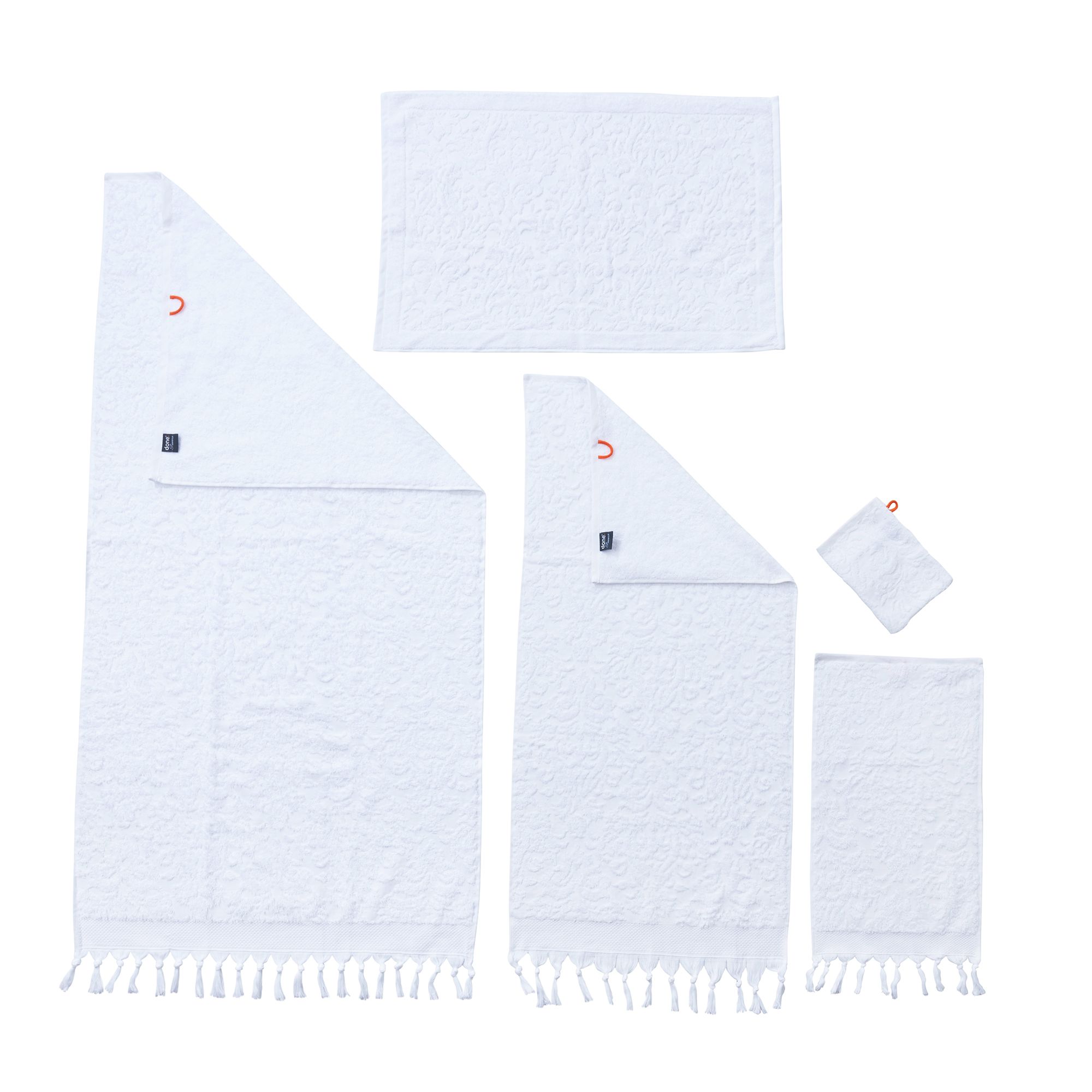 done.® Frottier-Set PROVENCE ORNAMENTS 100% Baumwolle inkl.Badvorleger,5tlg