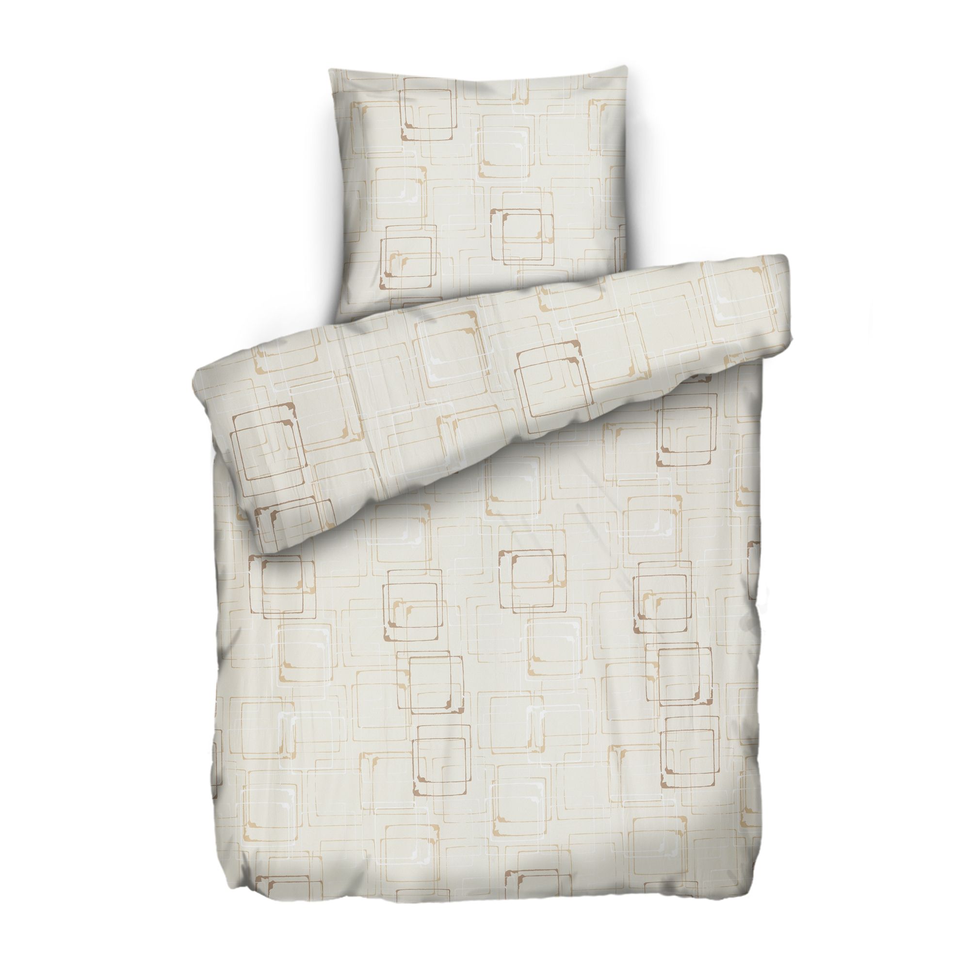 WINTERENGEL Bettwäsche Rechtecke Mikrofaser Flanell Einzelbett, 2tlg.