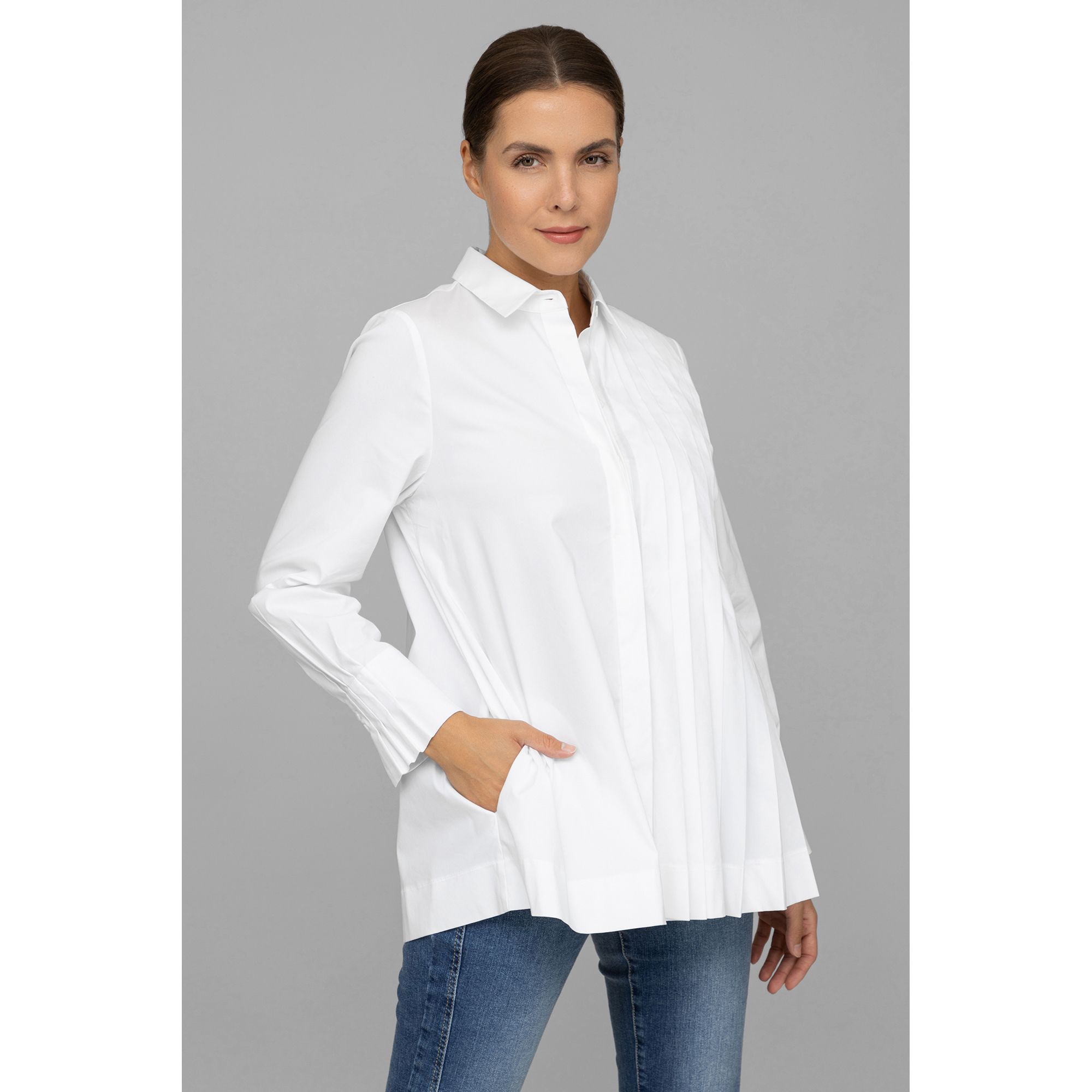 B-Ware STEFFEN SCHRAUT Bluse, 1/1-Arm Falten-Detail Taschen