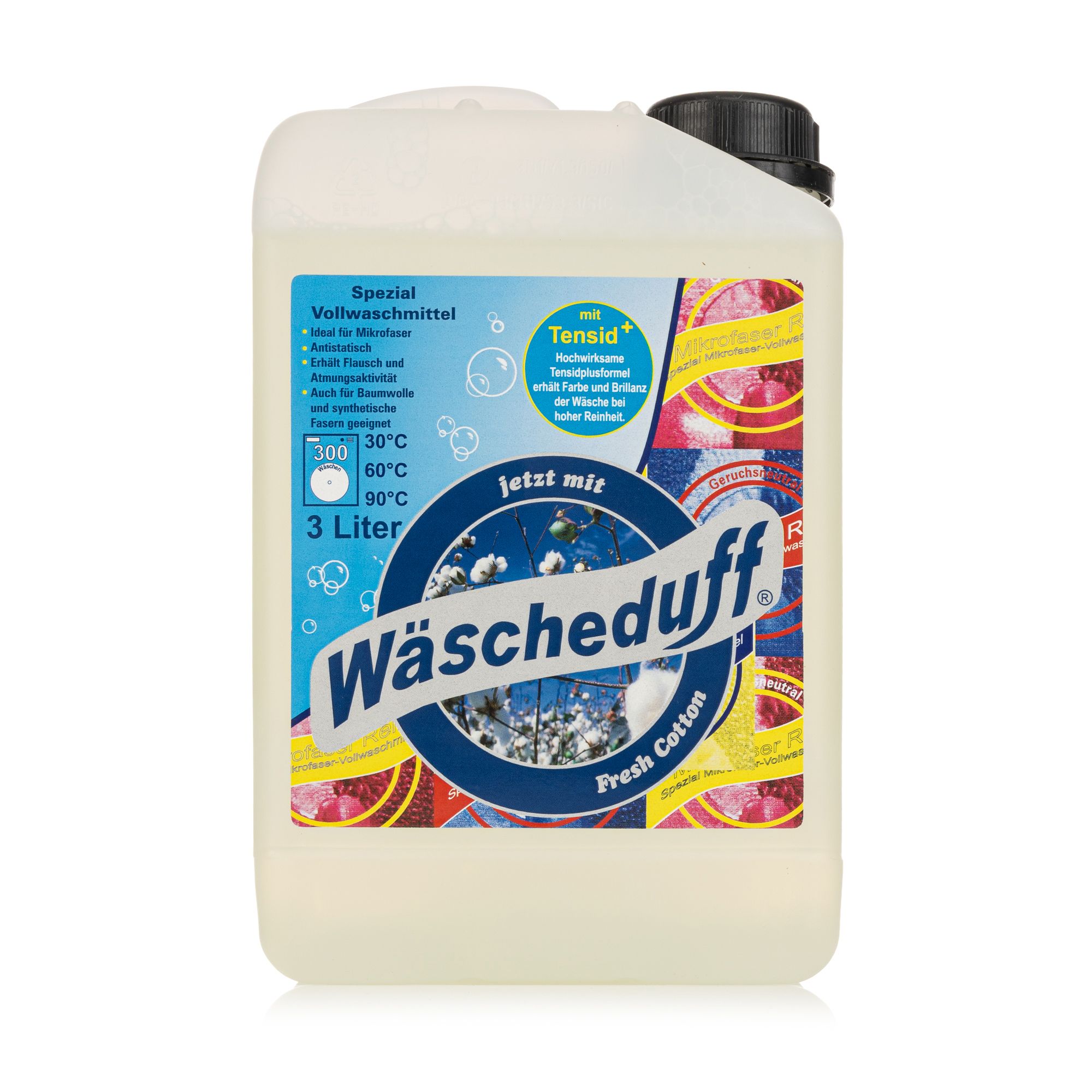 WÄSCHEDUFT Vollwaschmittel für Mikrofaser mit integriertem Wäscheduft, 1x 3l
