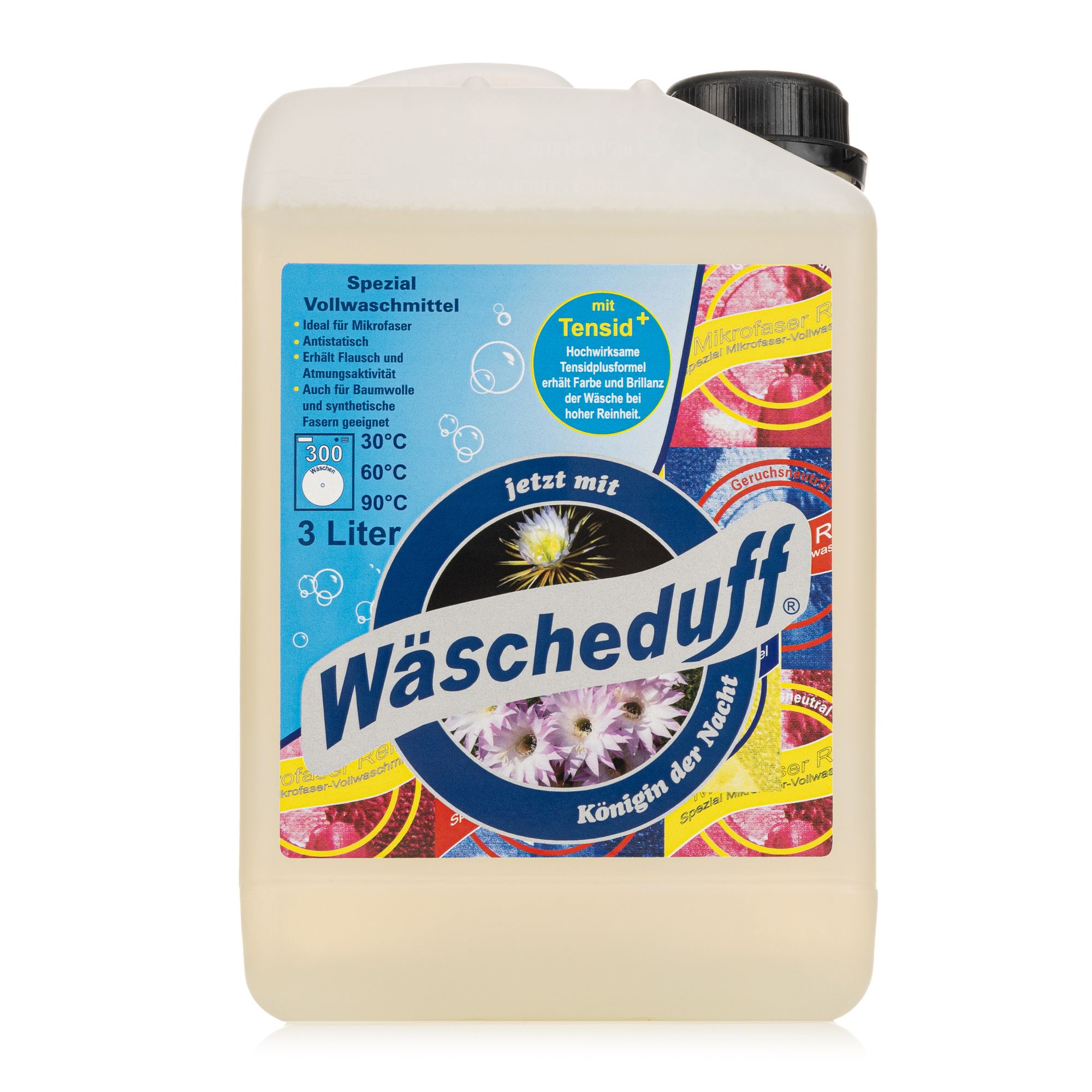 WÄSCHEDUFT Vollwaschmittel für Mikrofaser mit integriertem Wäscheduft, 1x 3l