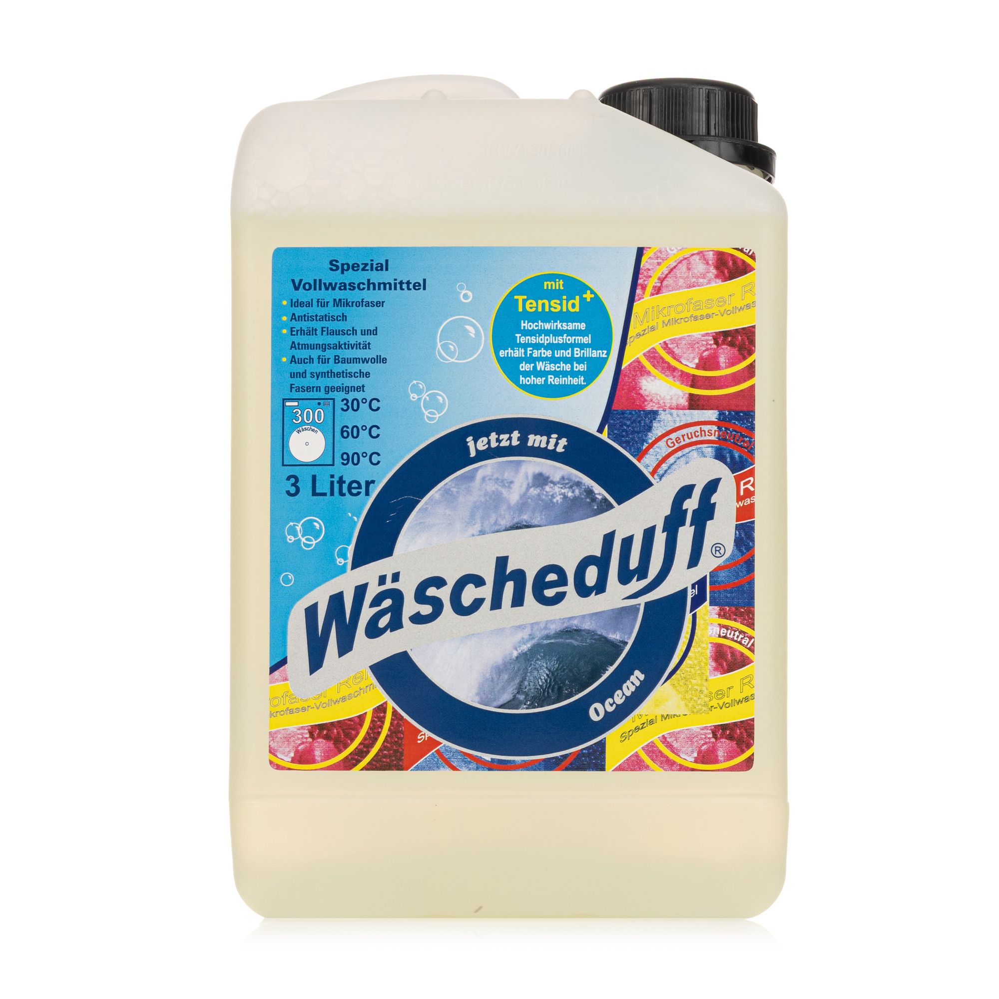 WÄSCHEDUFT Vollwaschmittel für Mikrofaser mit integriertem Wäscheduft, 1x 3l