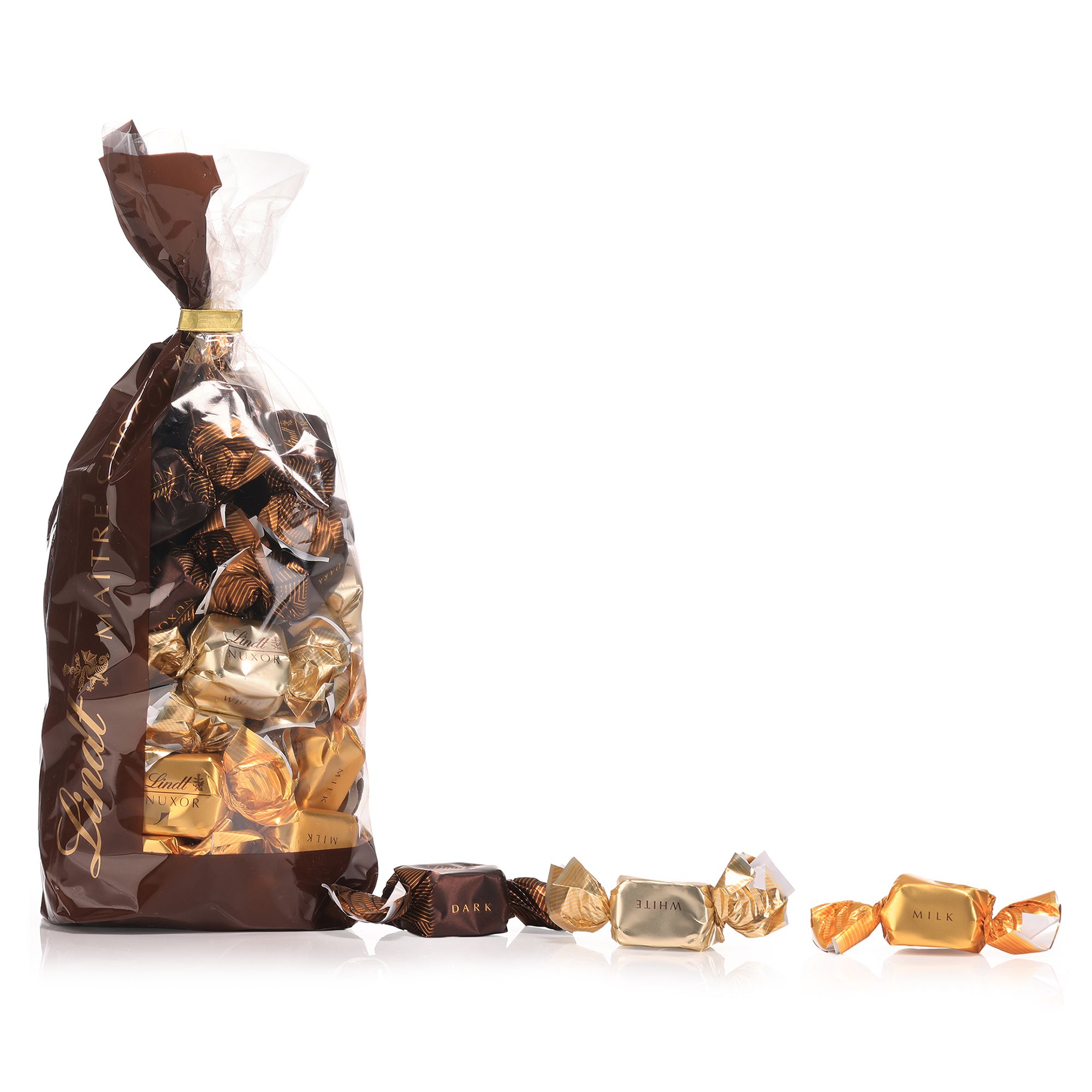 LINDT Nuxor Schokolade mit ganzen Haselnüssen Inhalt 539g, 42 Stk.