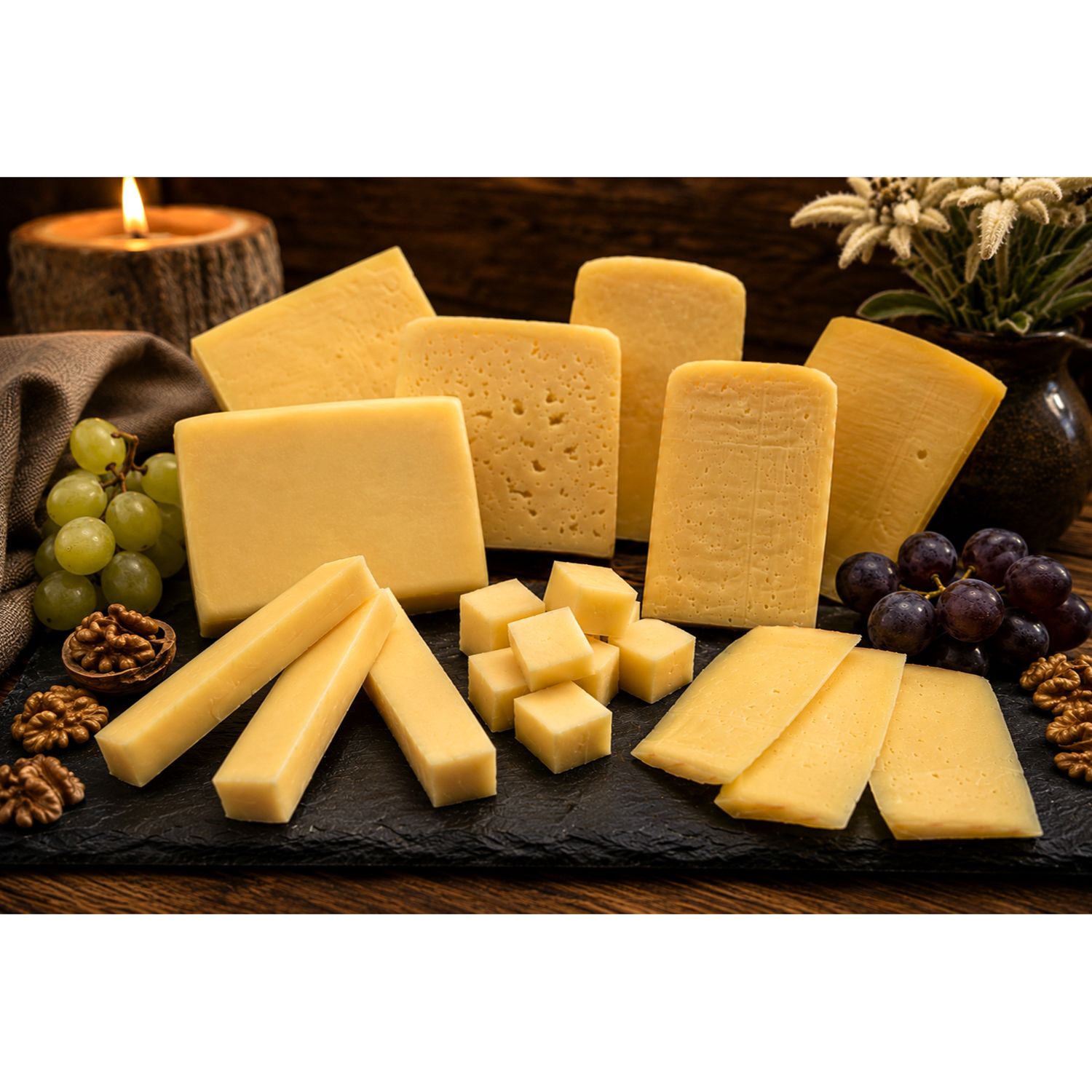  KASALM Heumilchkäse-Vielfalt 6 versch. Sorten exklusiv bei QVC Inhalt 1.500g